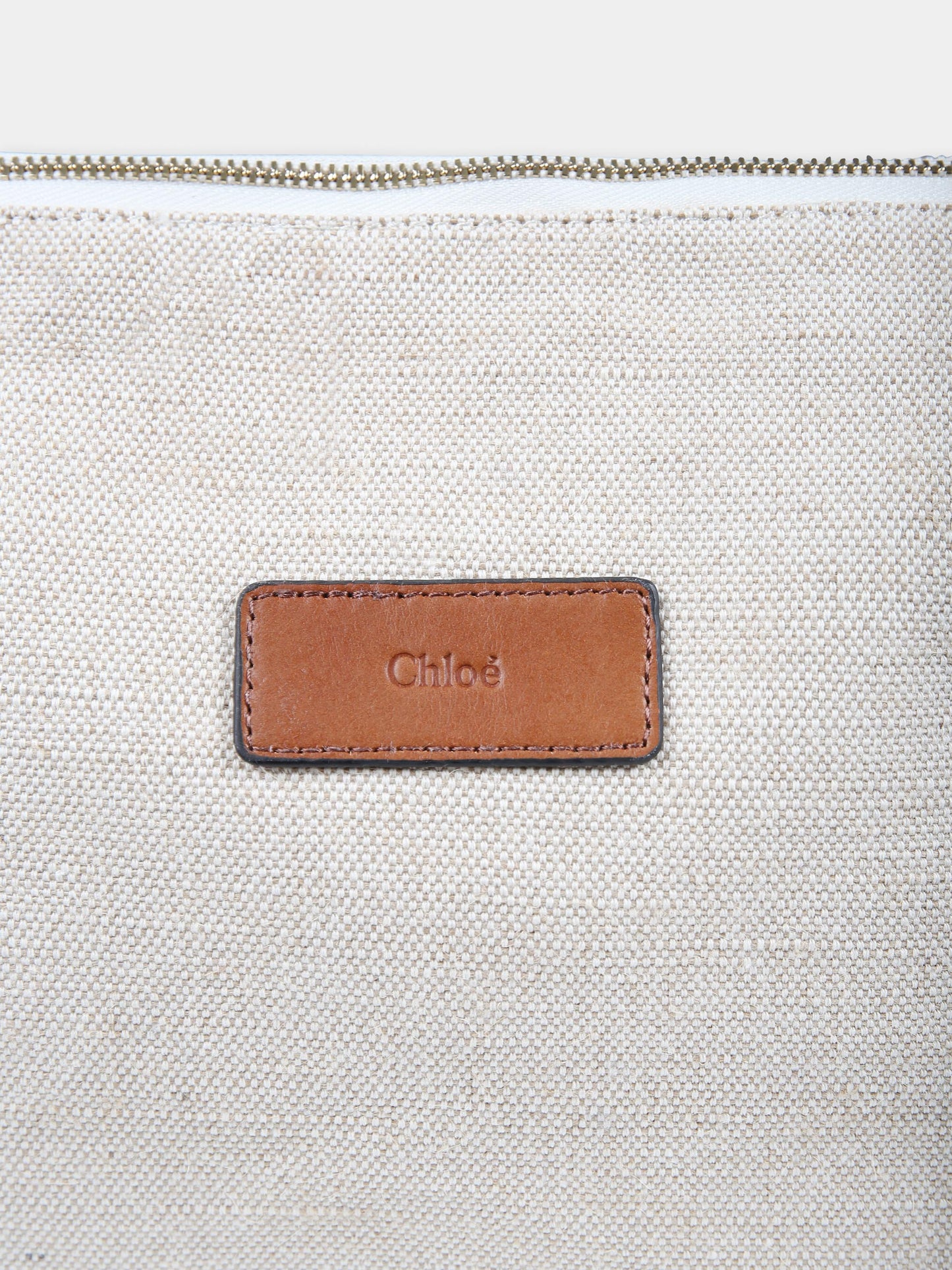 Borsa mamma beige per neonati con logo,Chloé Kids,C20580 Z40