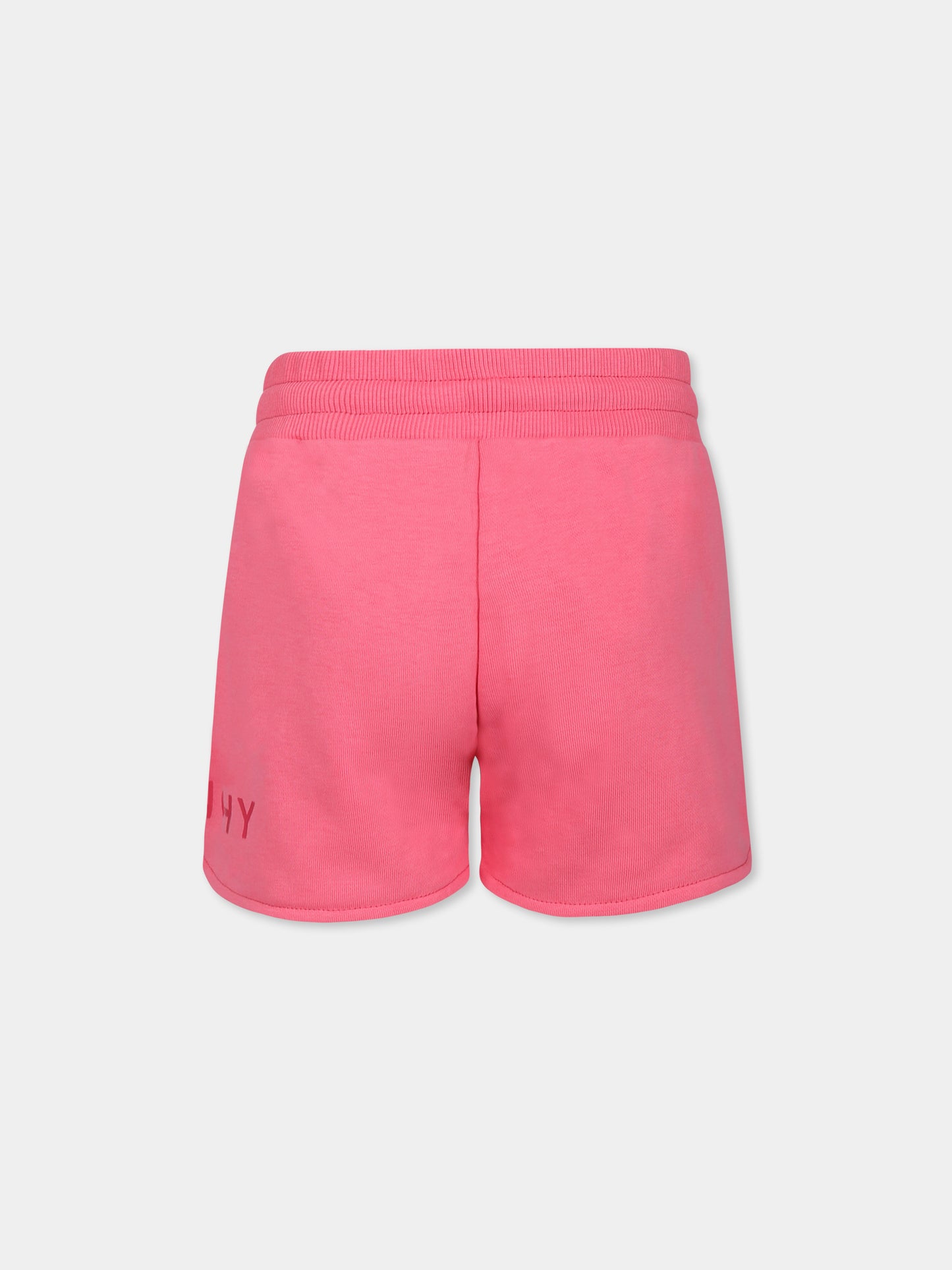 Shorts rosa per bambina con logo,Givenchy Kids,H30795 488