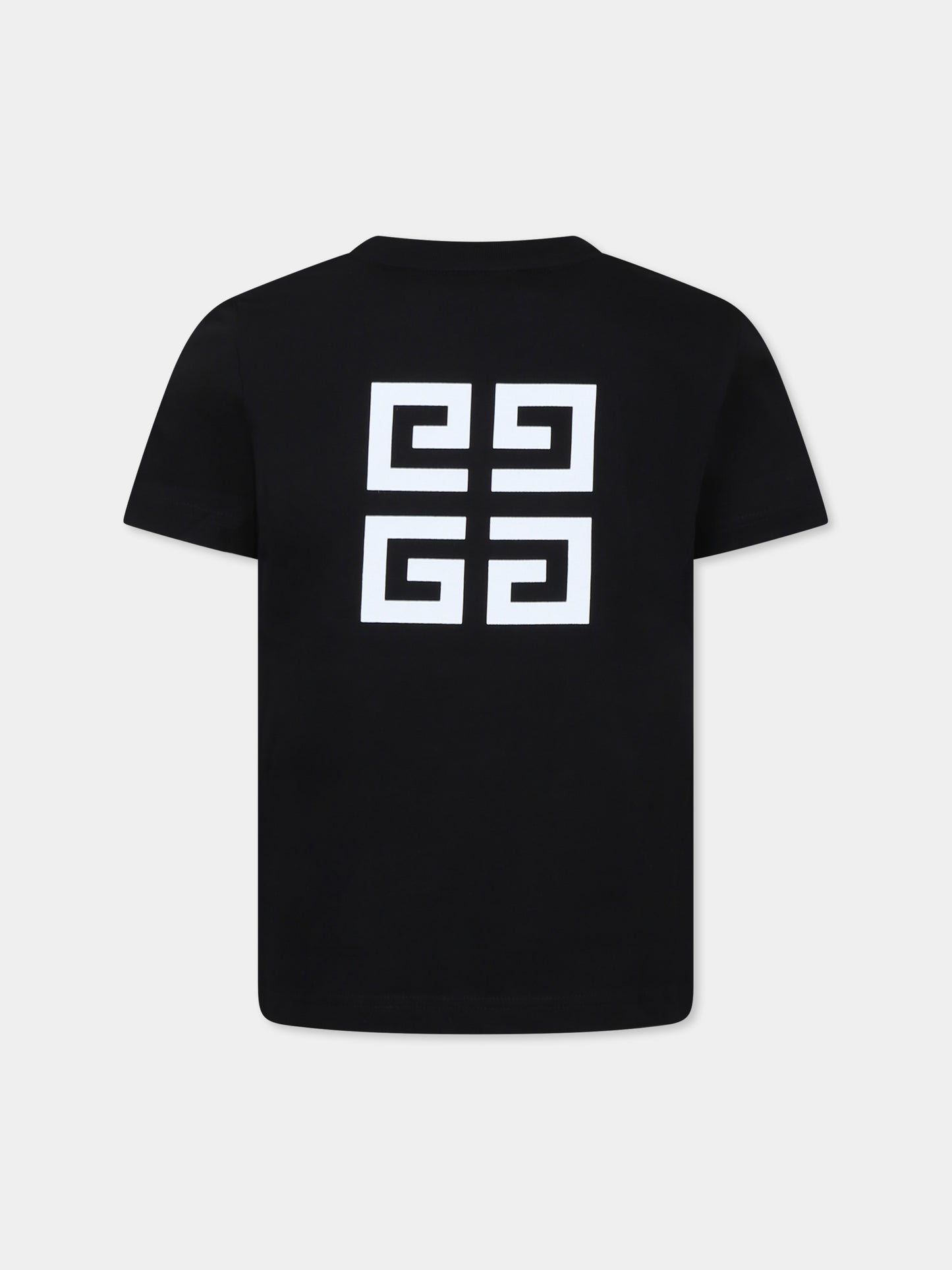 Black t-shirt for kids with logo