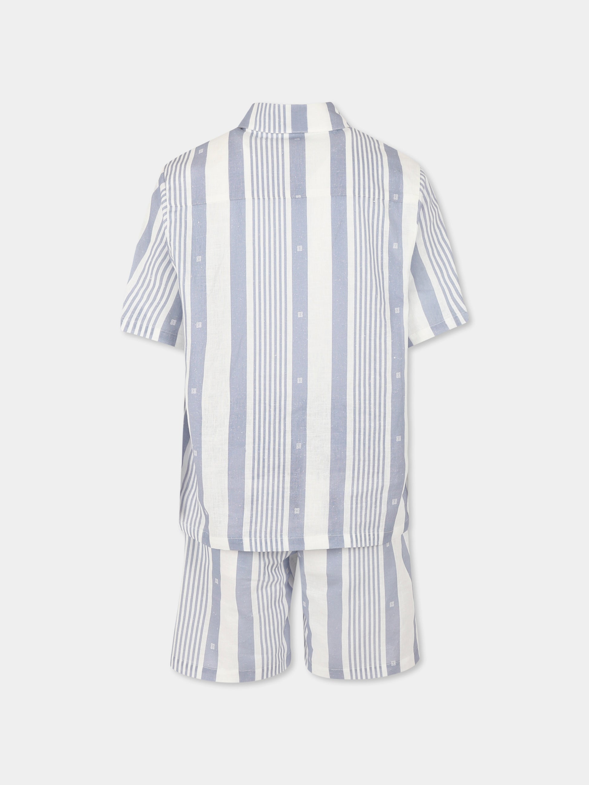 Completo celeste per bambino con logo,Givenchy Kids,H30716 V21