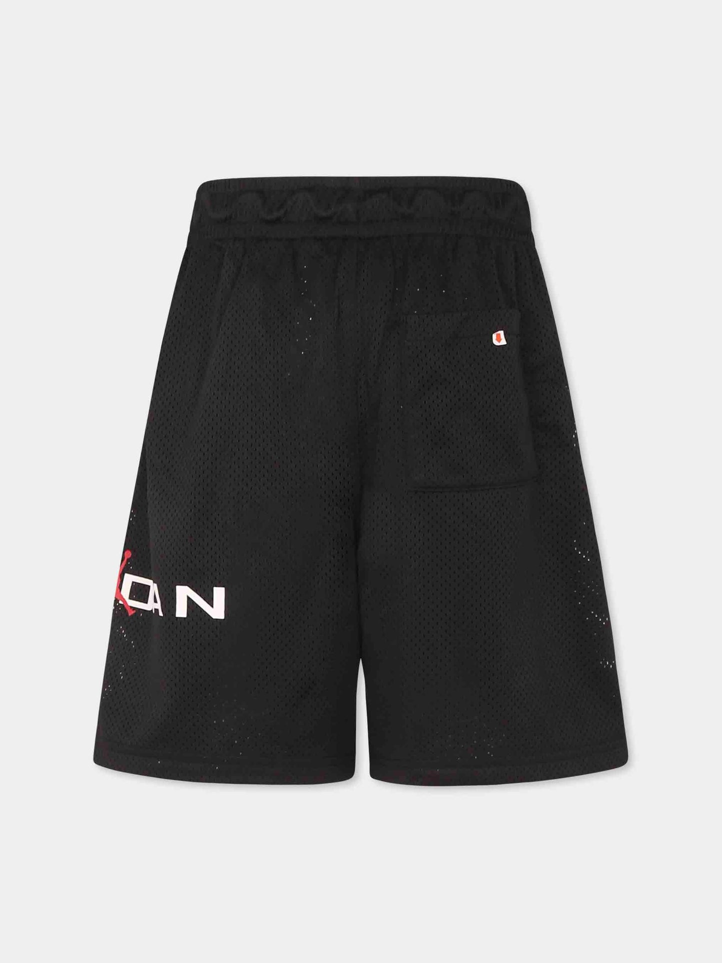 Shorts neri per bambino con logo e Jumpman,Jordan,95D667 023