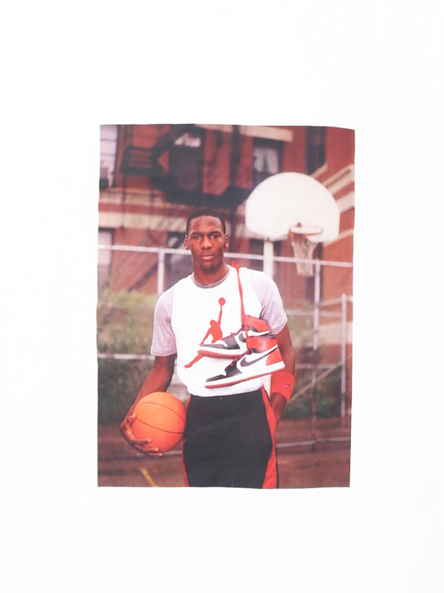 T-shirt bianca per bambino con stampa Michael Jordan,Jordan,95D626 001