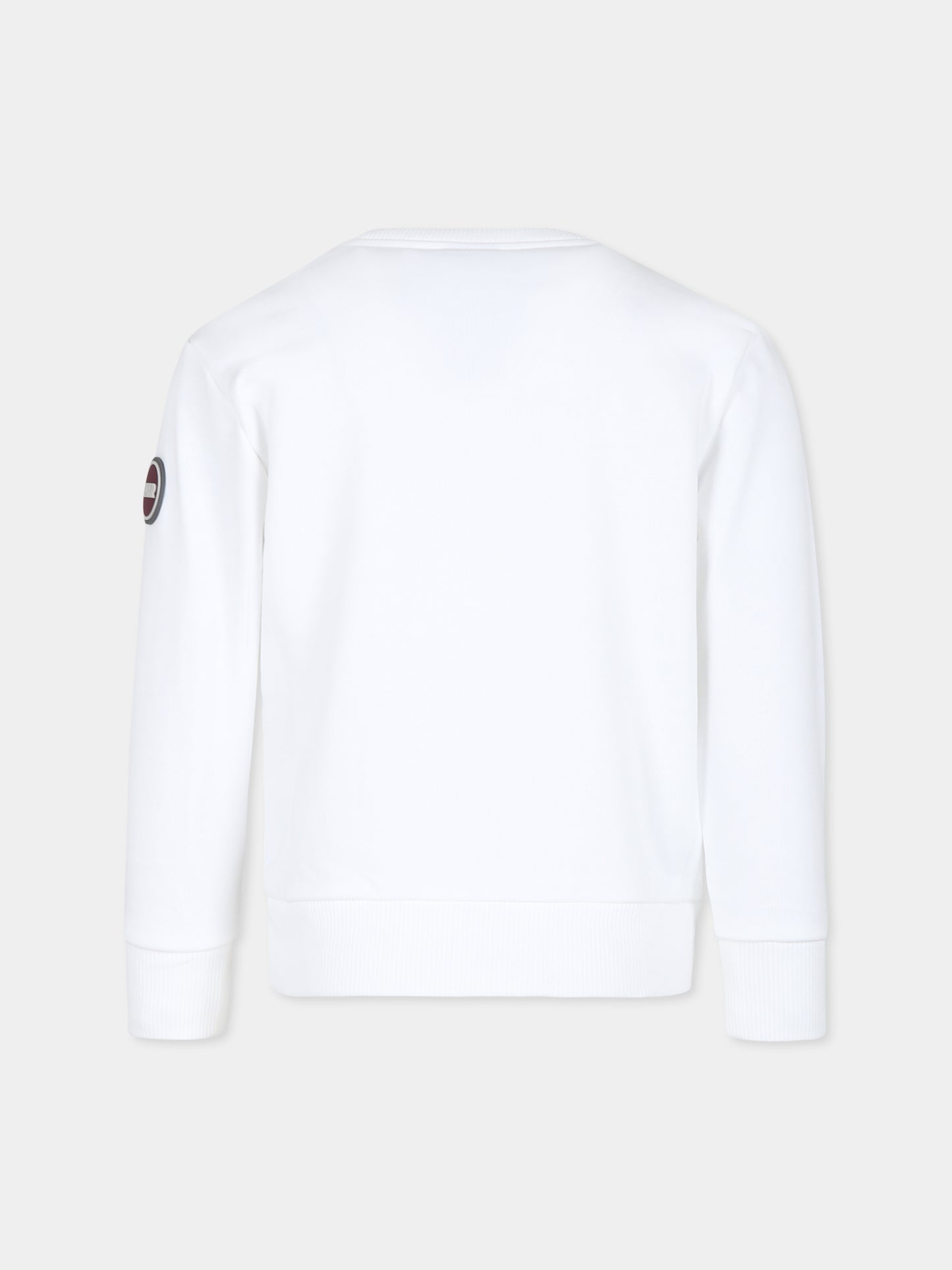 Felpa bianca per bambino con logo,Colmar Originals Kids,3680N 5WS 01