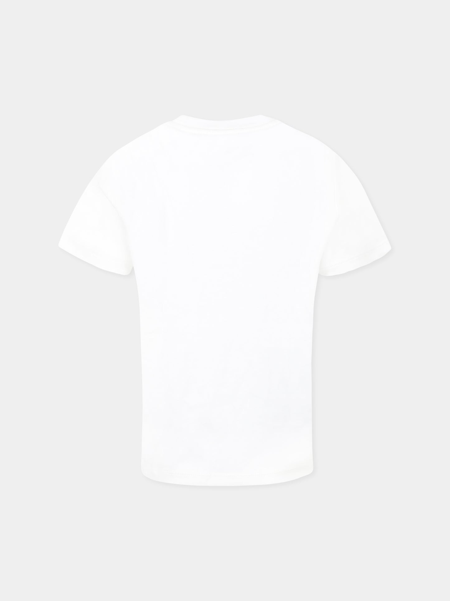 T-shirt bianca per bambino con aquilotto,Emporio Armani,EB000421 AF15013 M0134