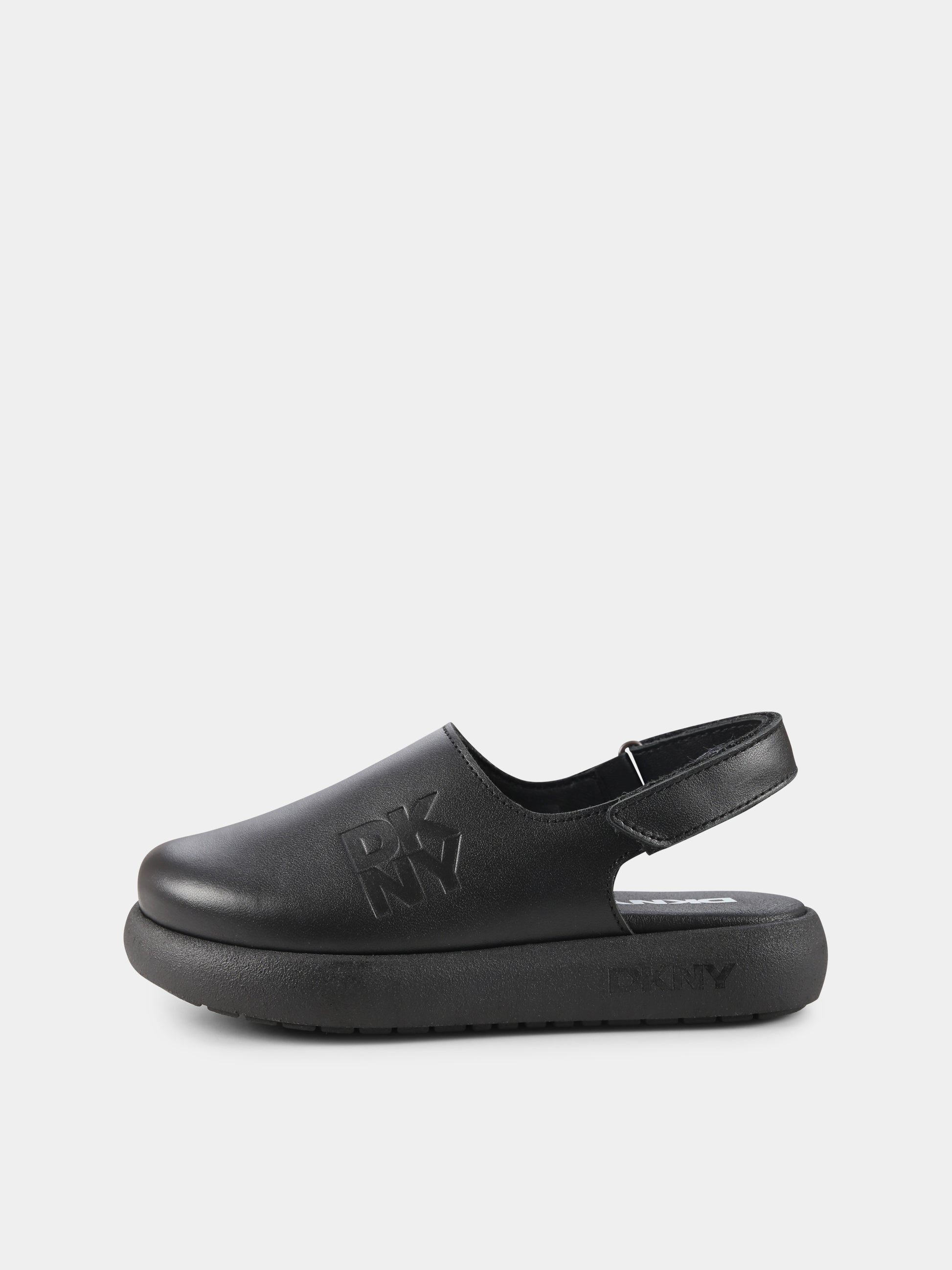 Sabot neri per bambina con logo,Dkny,D62092 09B