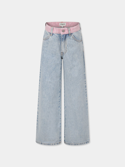 Jeans denim per bambina con logo,Sonia Rykiel Paris,A00286 Z04