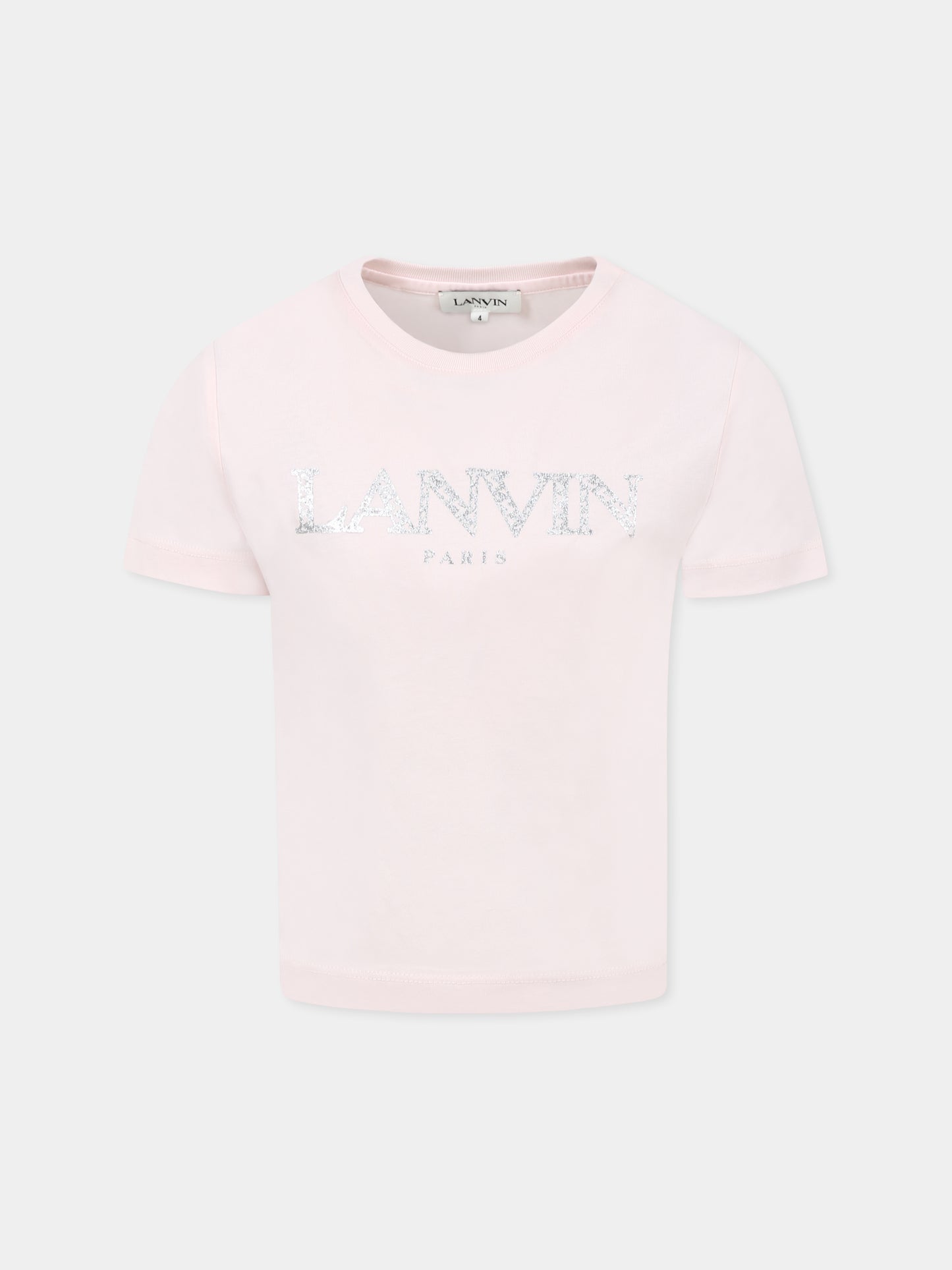 Pink t-shirt for girl with logo