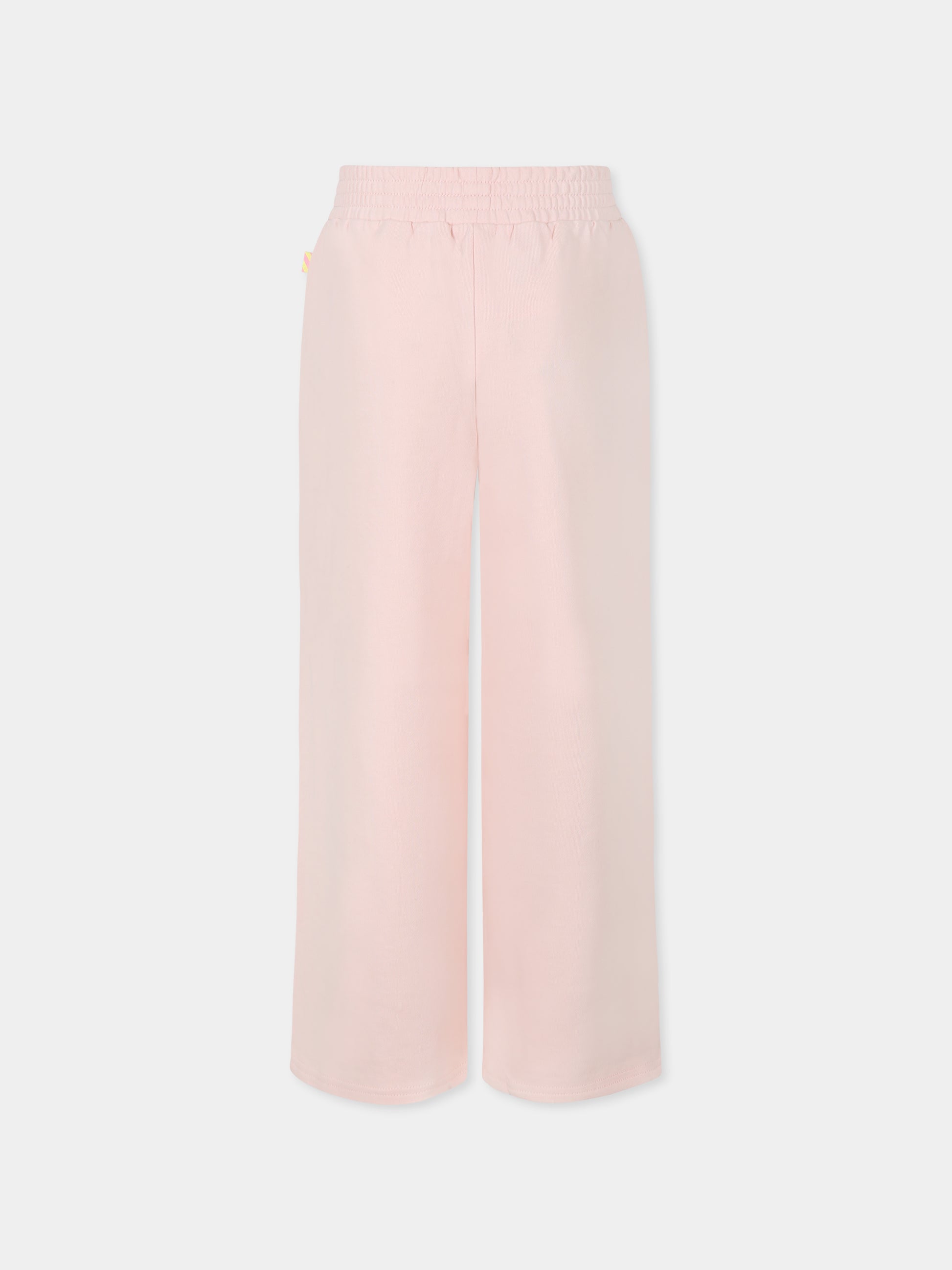 Pantaloni rosa per bambina con paillettes,Billieblush,U21065 45X