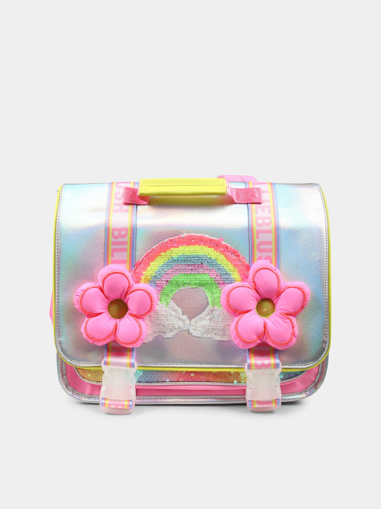 Zaino multicolor per bambina con fiori,Billieblush,U20774 462