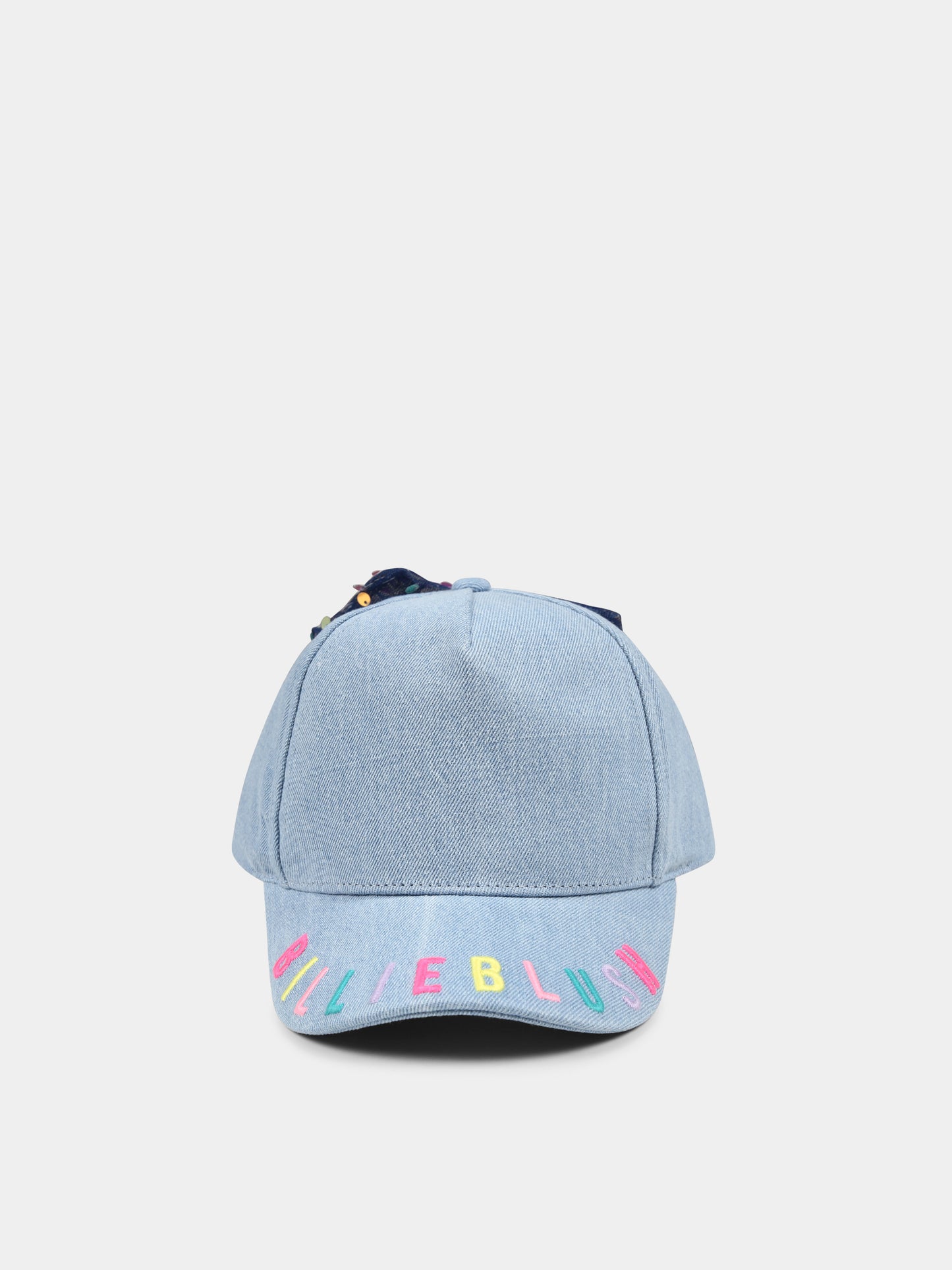 Cappello denim per bambina con fiocco,Billieblush,U20763 Z18