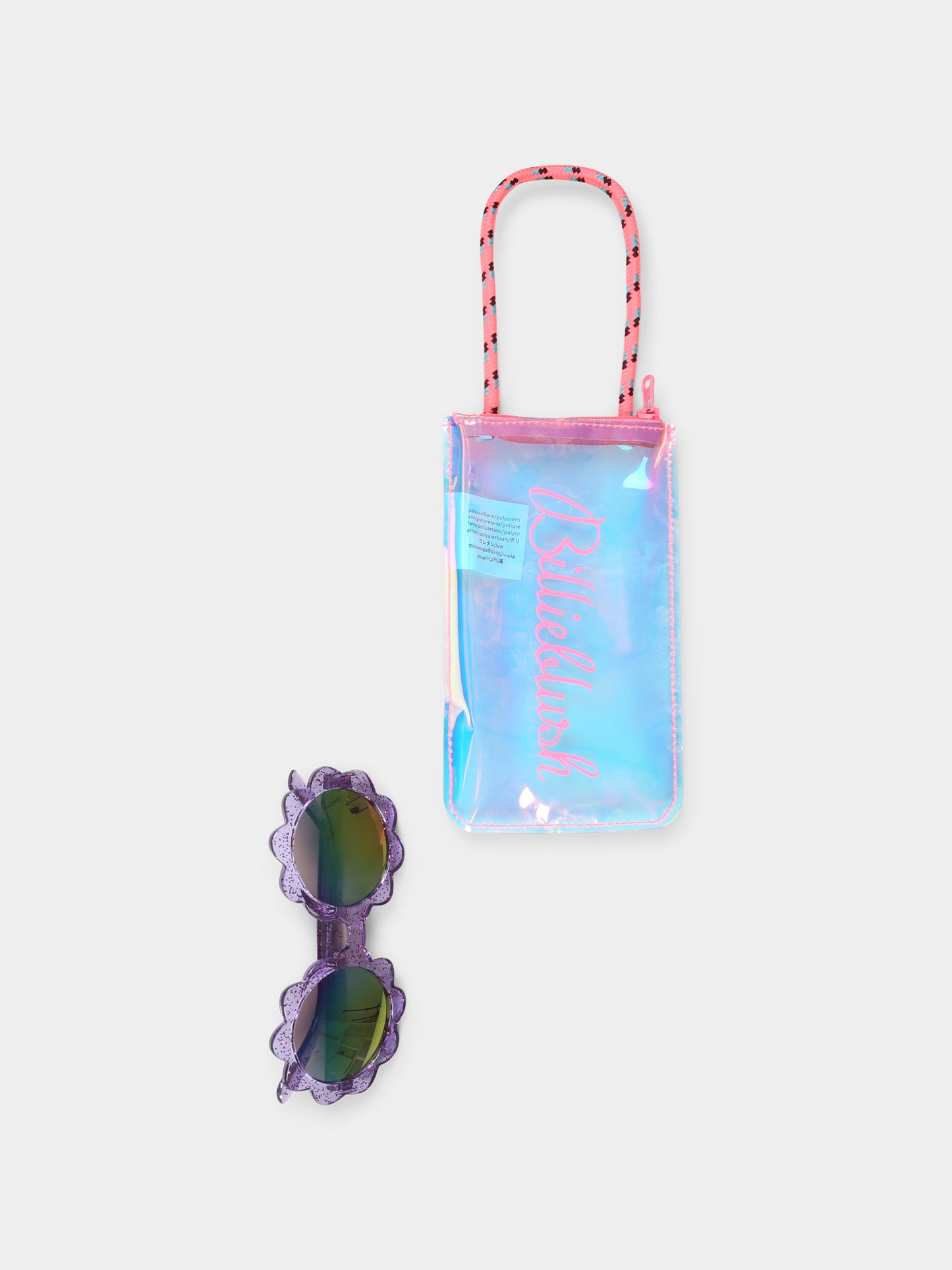 Occhiali da sole viola per bambina con fiore,Billieblush,U20806 90E
