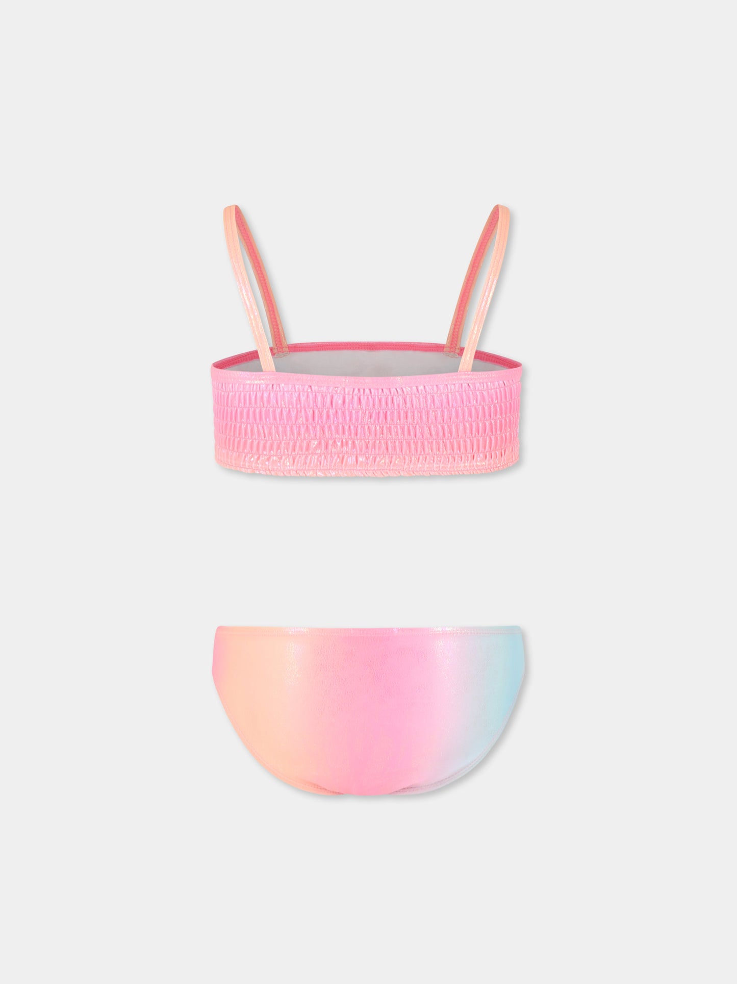 Multicolor bikini for girl with sequins