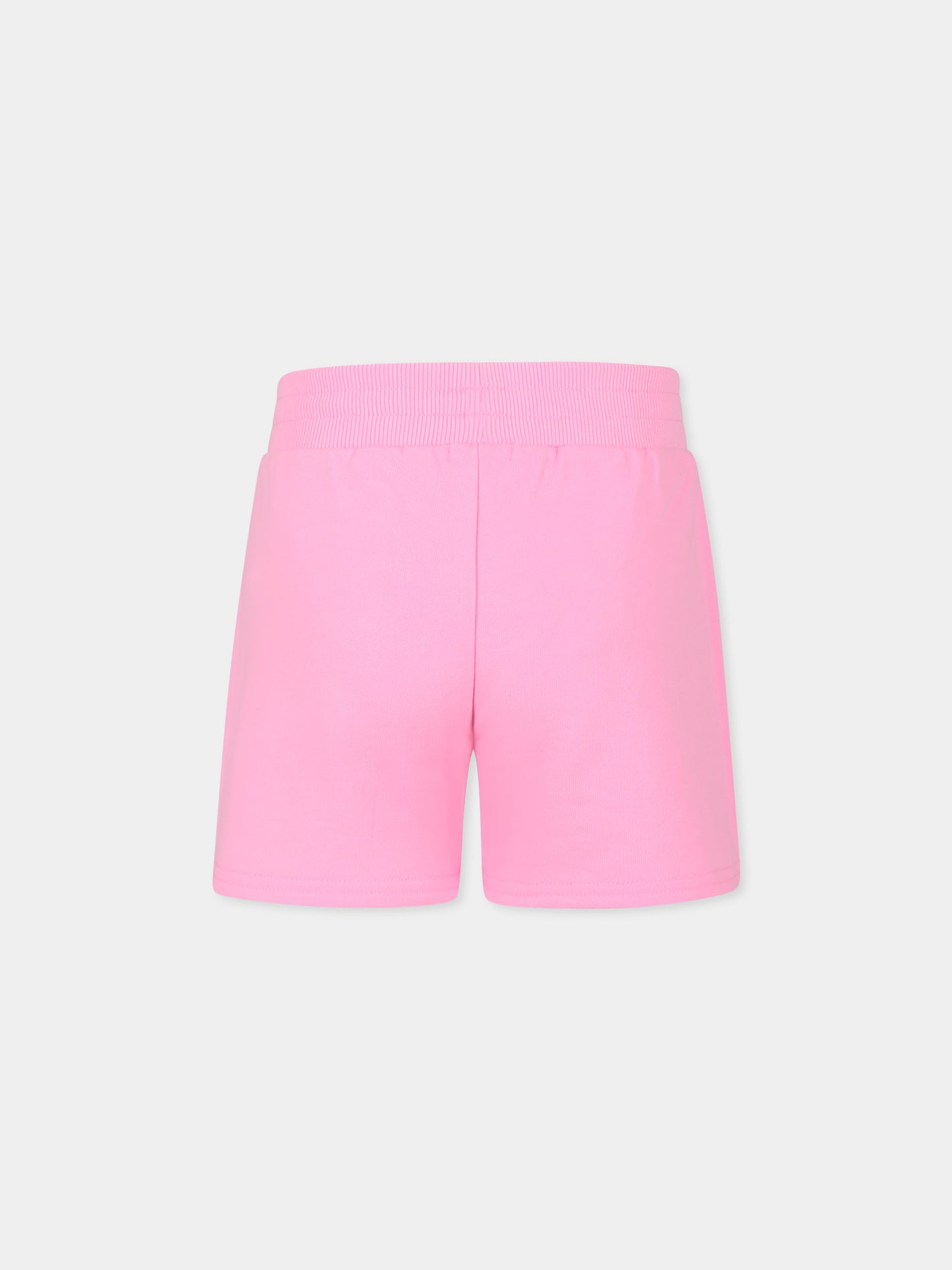 Shorts rosa per bambina con cuori,Billieblush,U20908 462