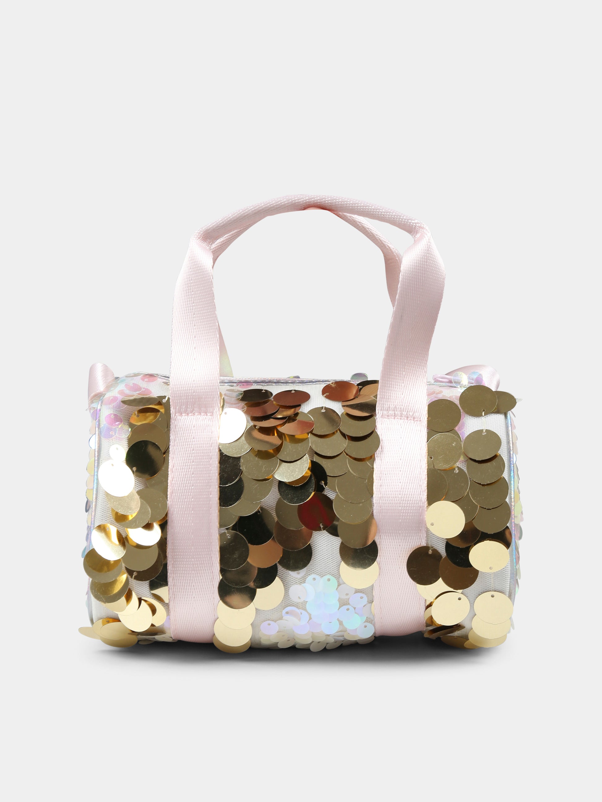 Borsa oro per bambina con paillettes,Billieblush,U20775 111