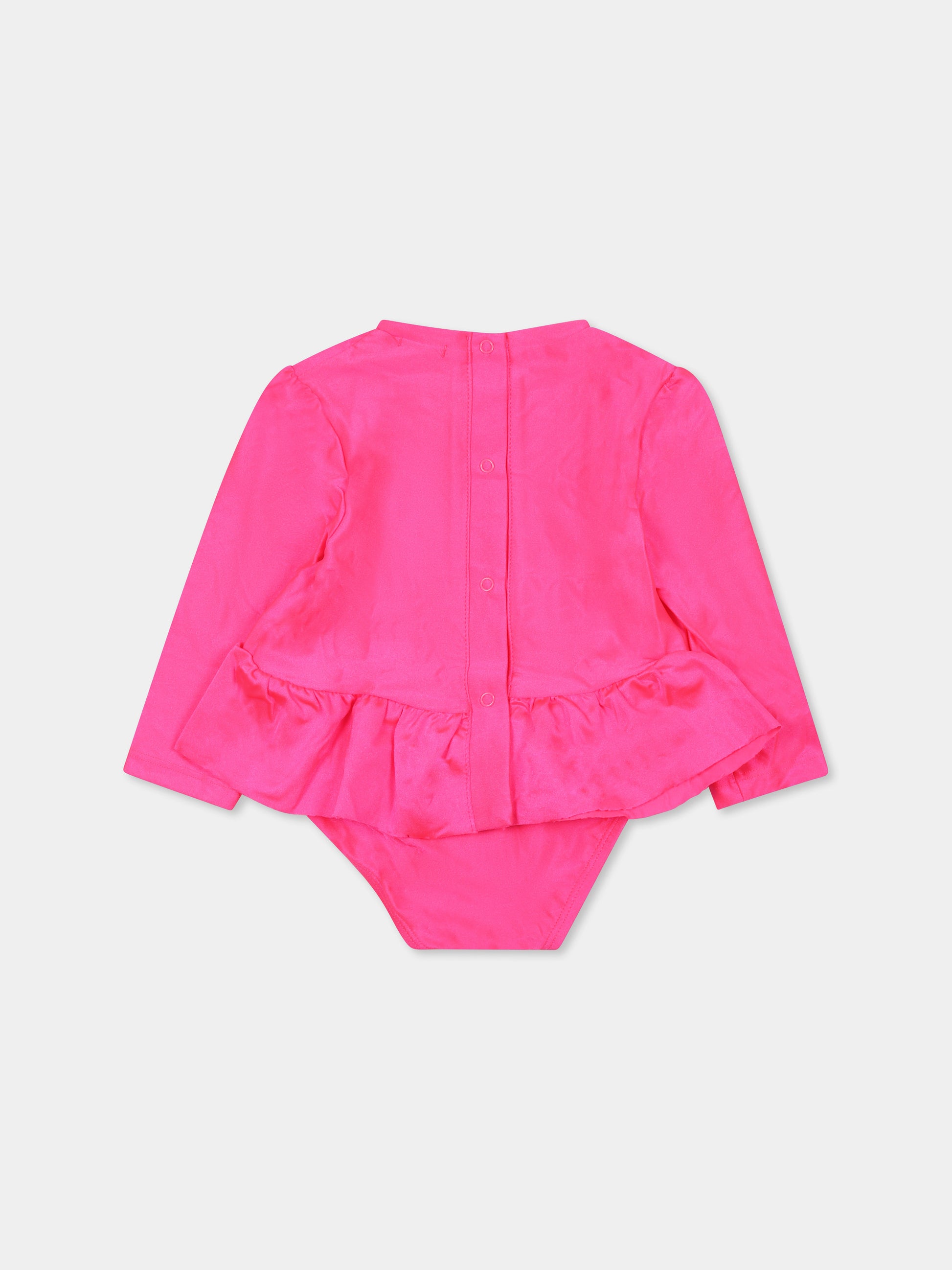 Bikini fucsia per neonata con stampa gelato,Billieblush,U21000 47A