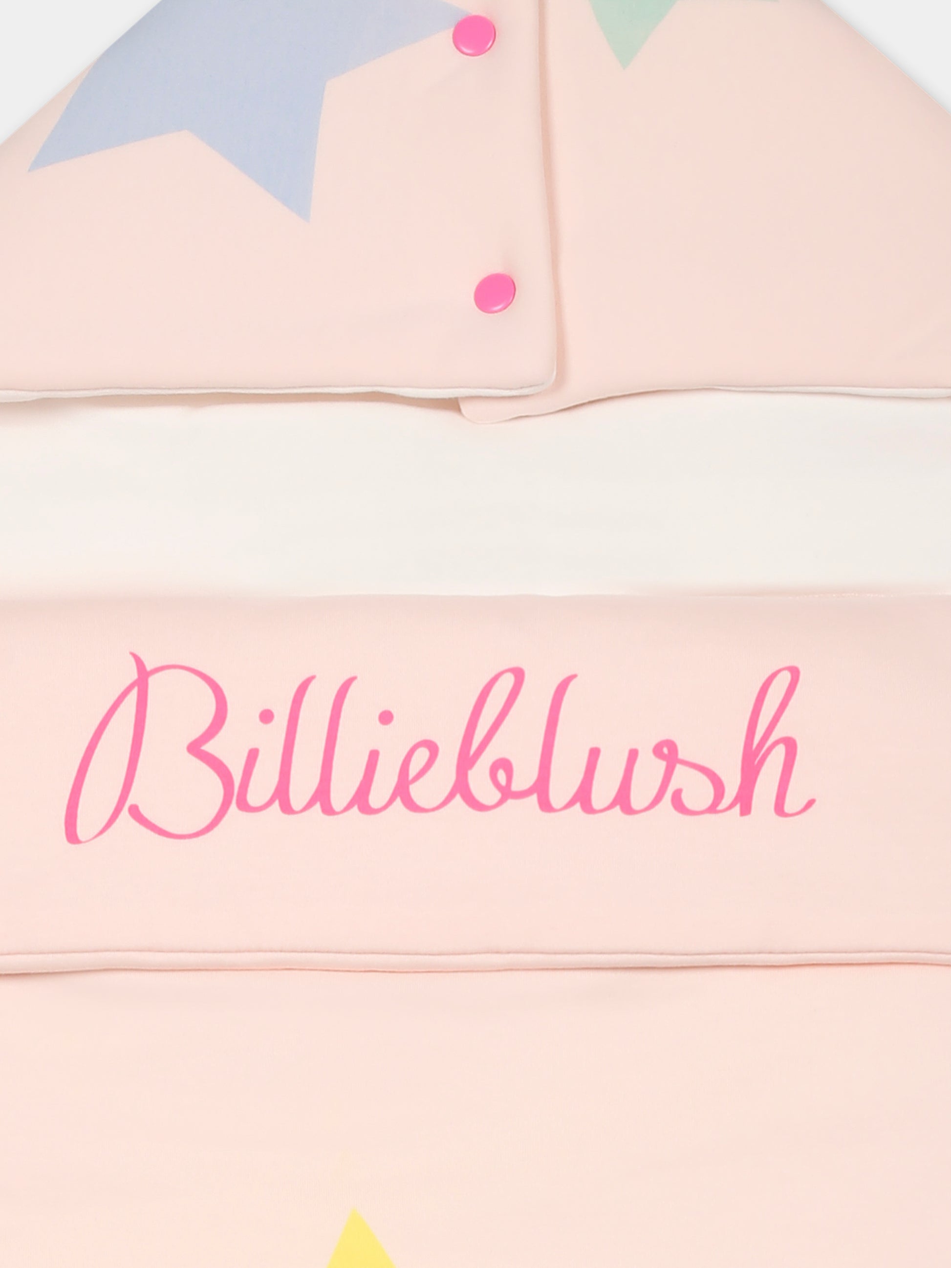 Sacco nanna rosa per neonata con stelle e logo,Billieblush,U21059 45S