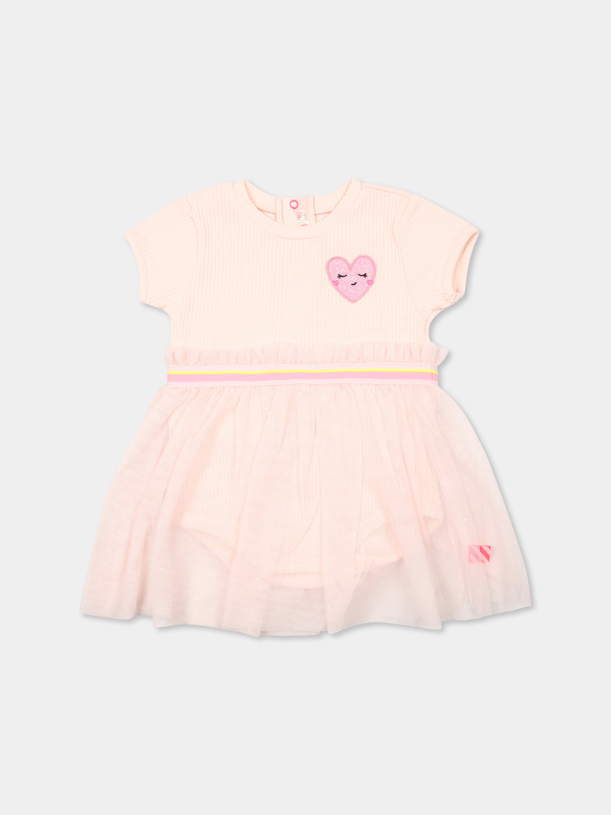 Vestito rosa per neonata con cuore,Billieblush,U21007 45S