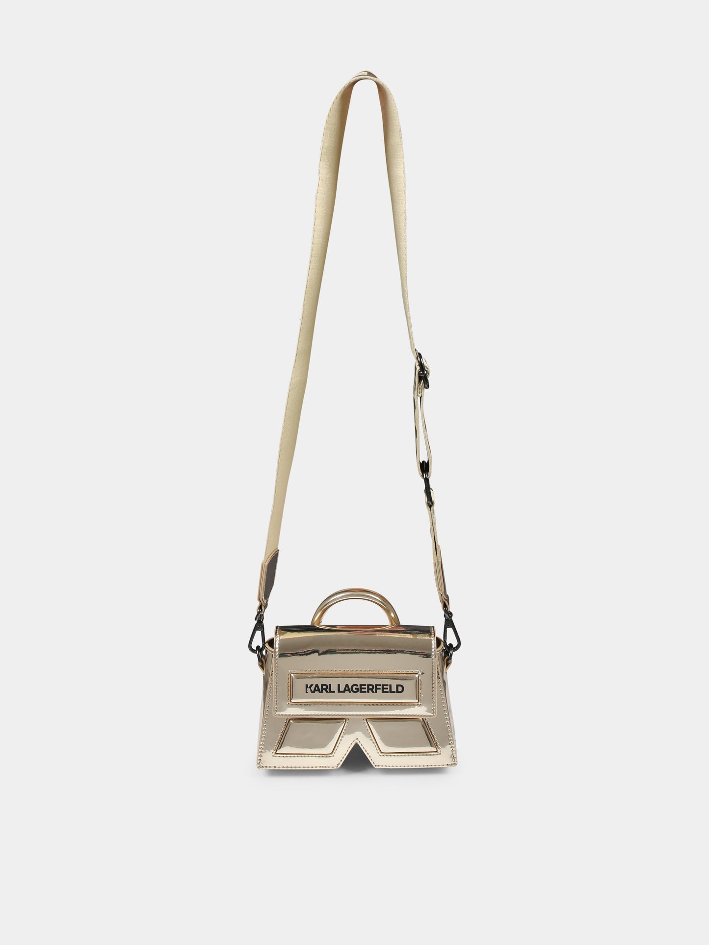 Borsa IKON K oro per bambina con logo,Karl Lagerfeld Kids,Z30400 576