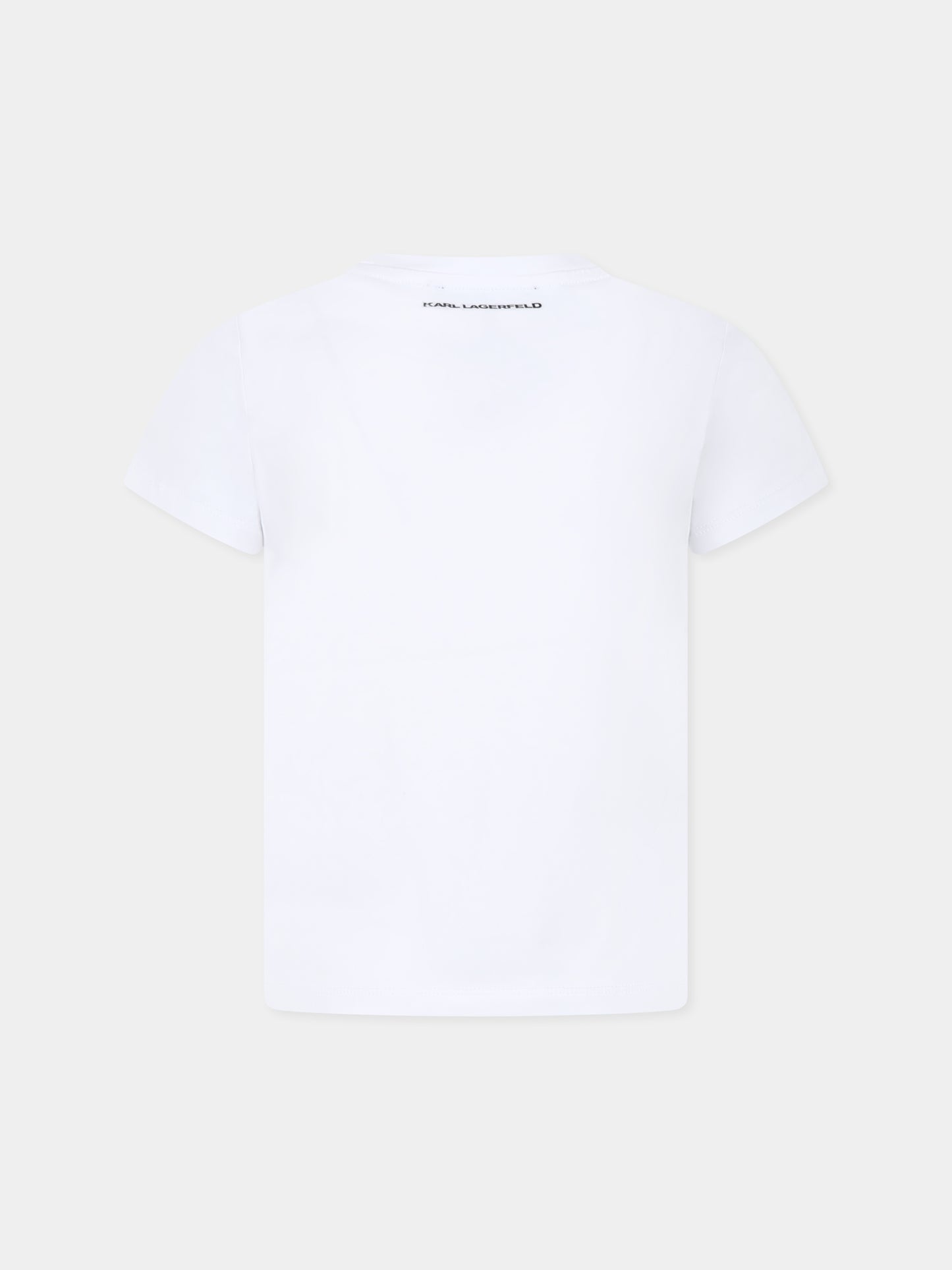 White t-shirt for girl with Choupette