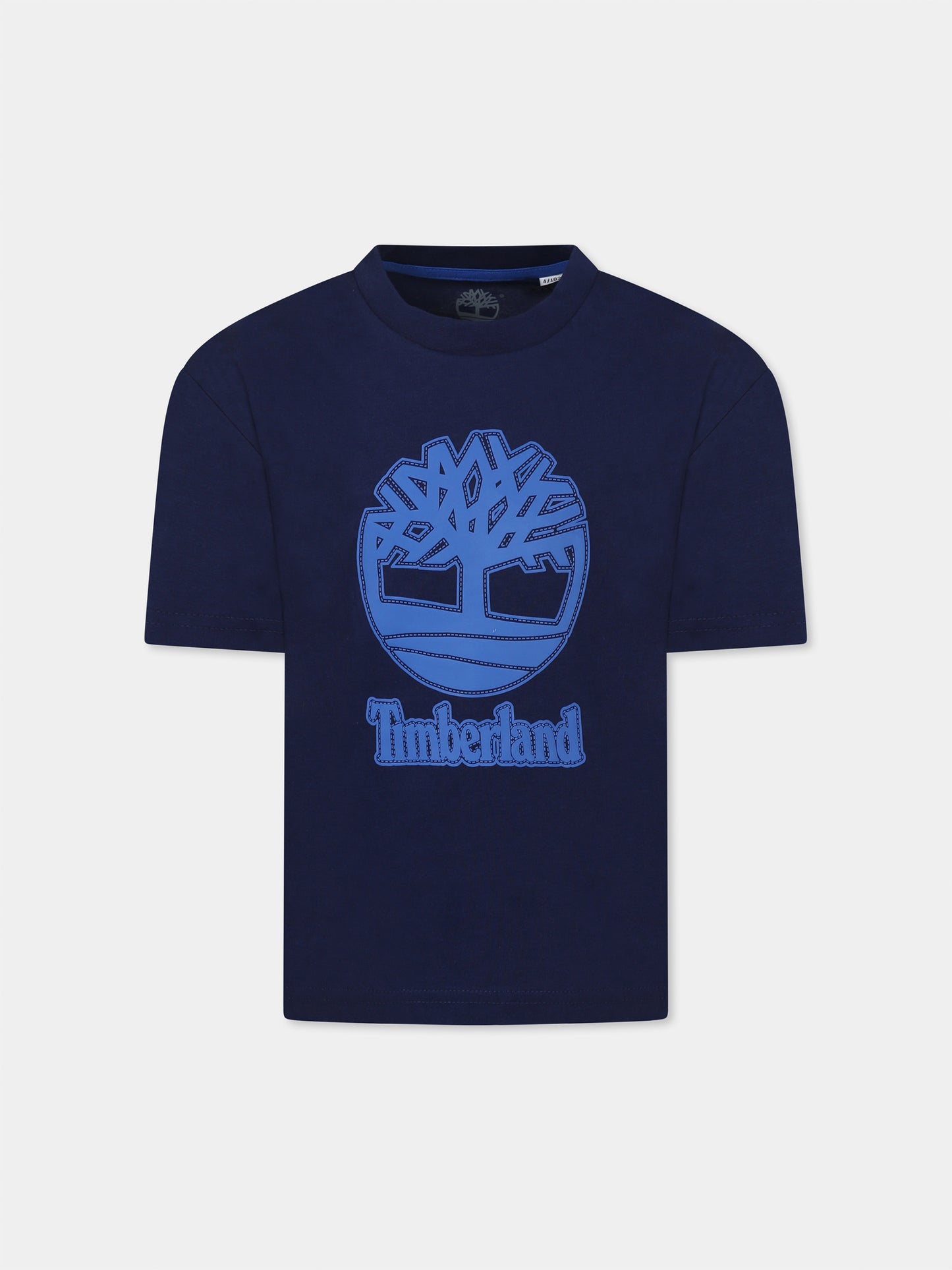 Blue t-shirt for  boy with logo