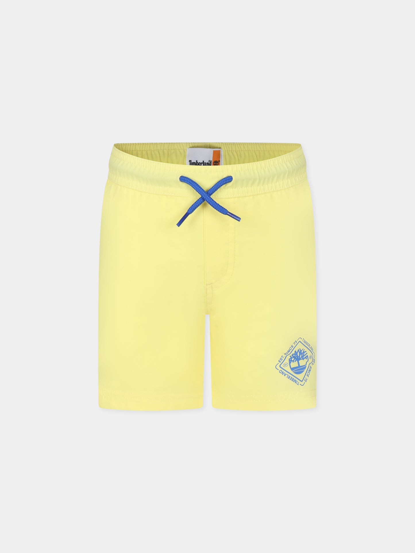 Boxer mare giallo per bambino con logo,Timberland,T60478 518