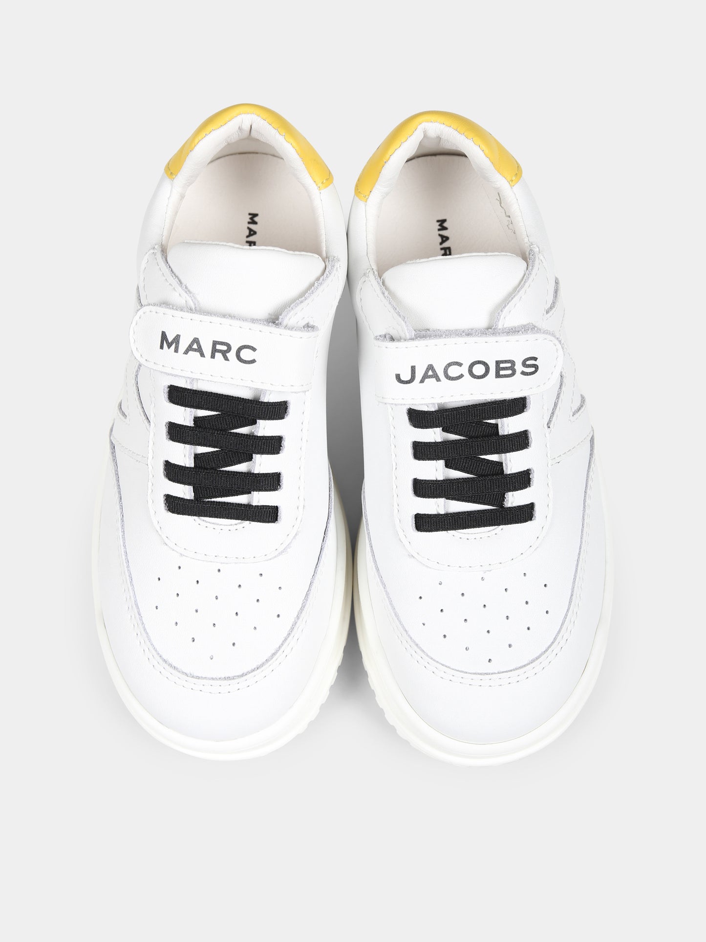 Sneakers bianche per bambini con logo,Marc Jacobs,W60560 10P