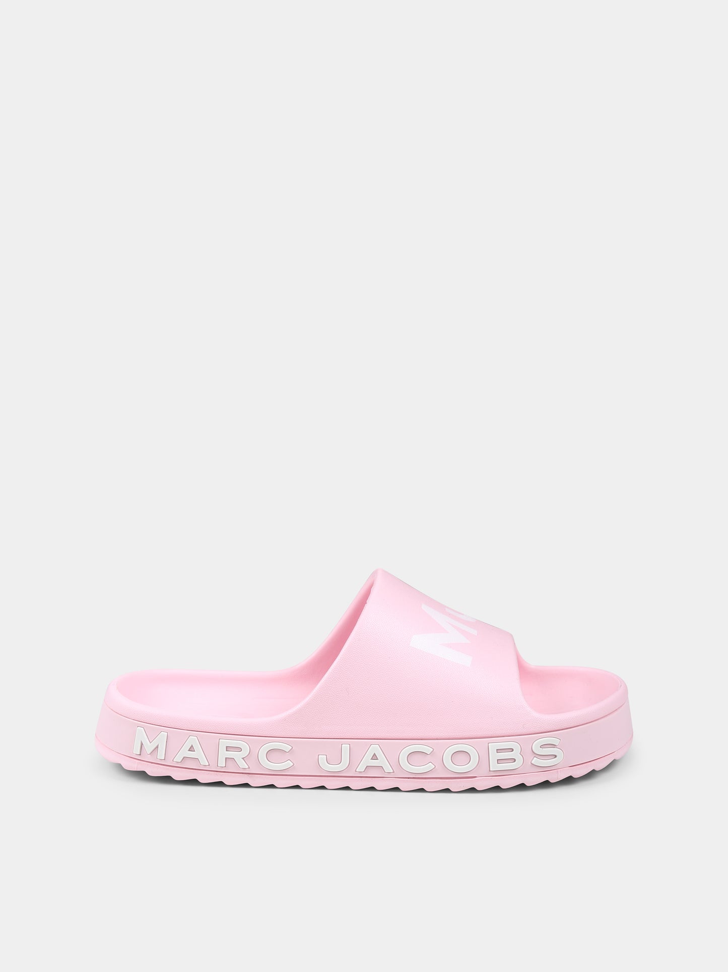 Ciabatte rosa per bambina con logo,Marc Jacobs,W60529 475