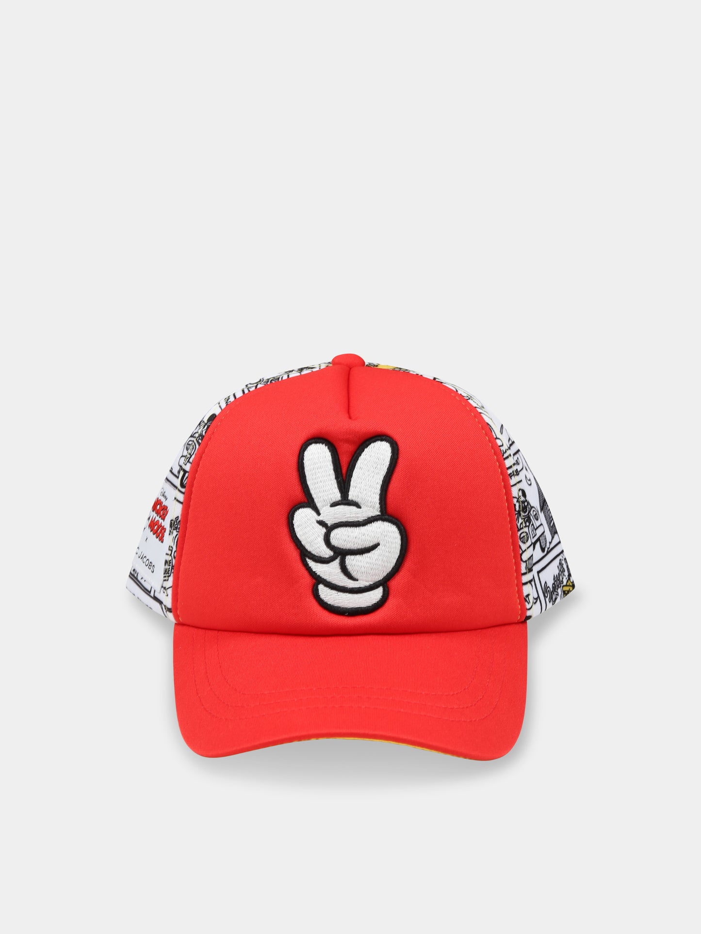 Cappello rosso per bambino con stampa Mickey Mouse,Marc Jacobs,W60413 992