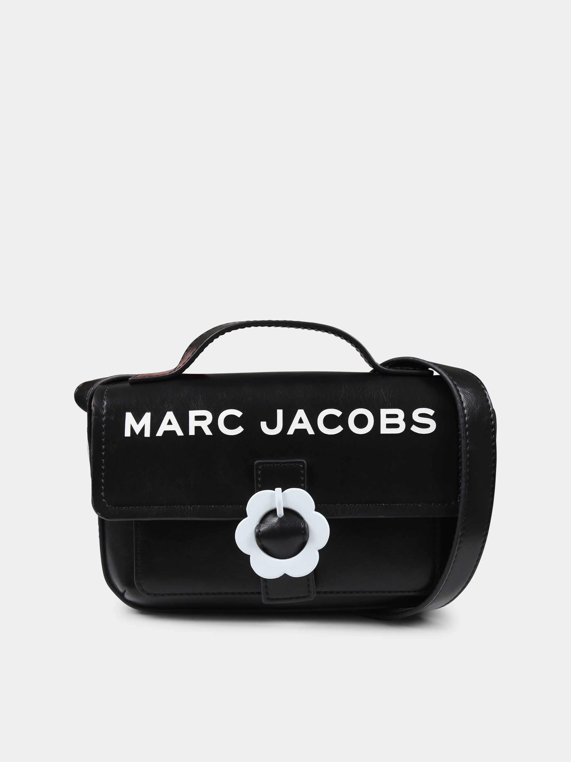 Borsa nera per bambina con logo,Marc Jacobs,W60562 09B