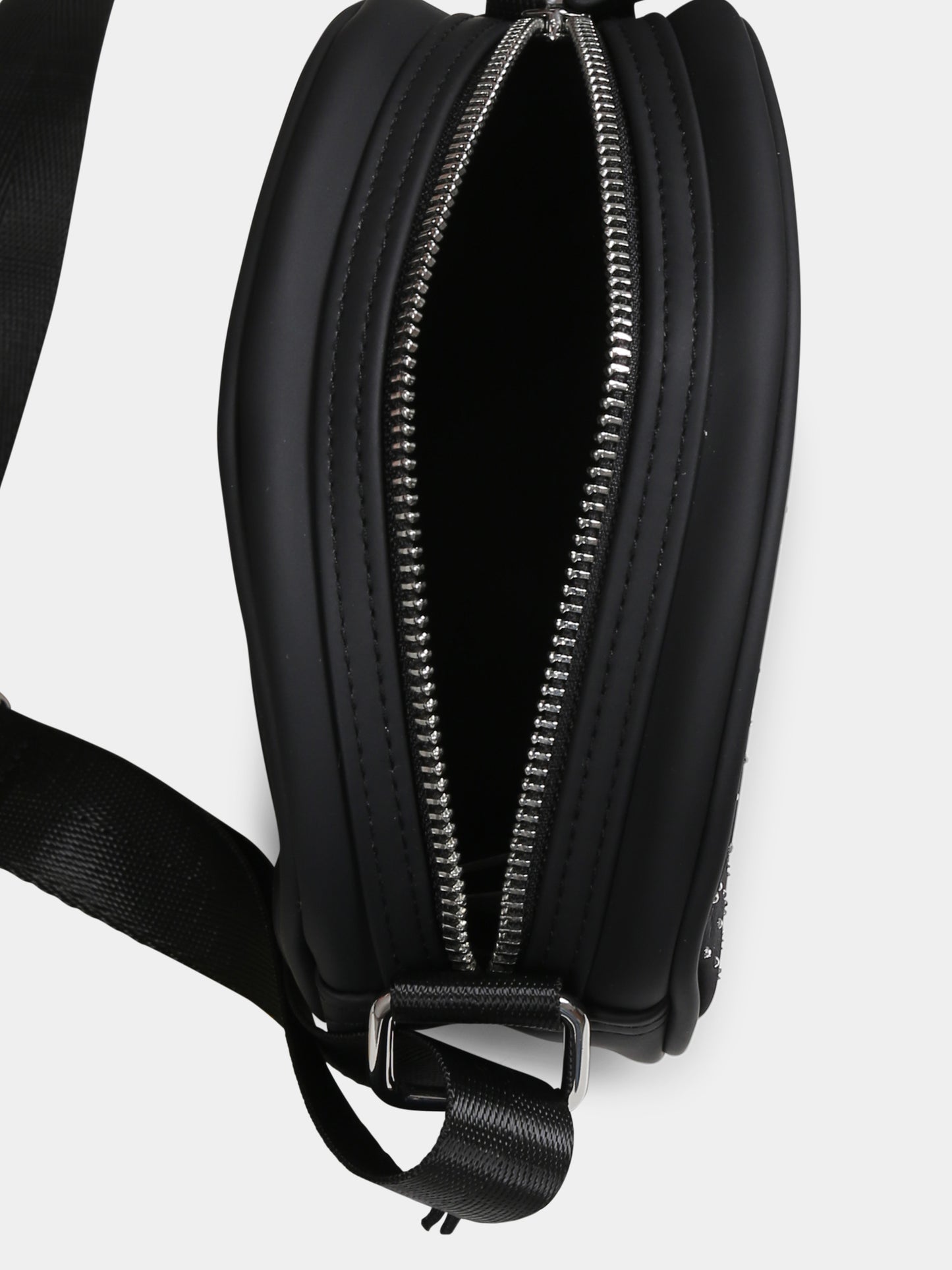 Borsa nera per bambina con logo e strass,Marc Jacobs,W60412 09B