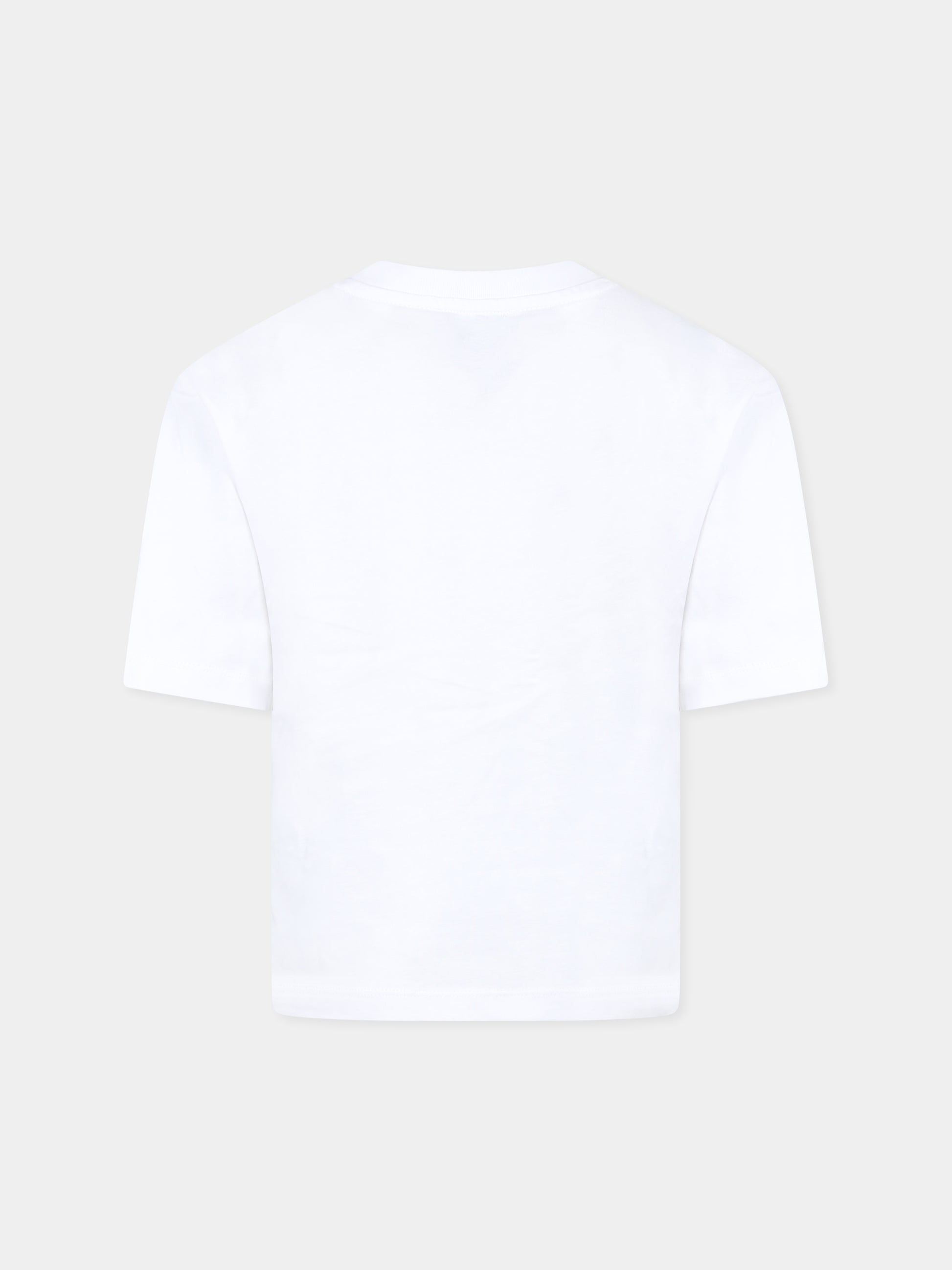 T-shirt bianca per bambini con logo,Marc Jacobs,W60455 10P