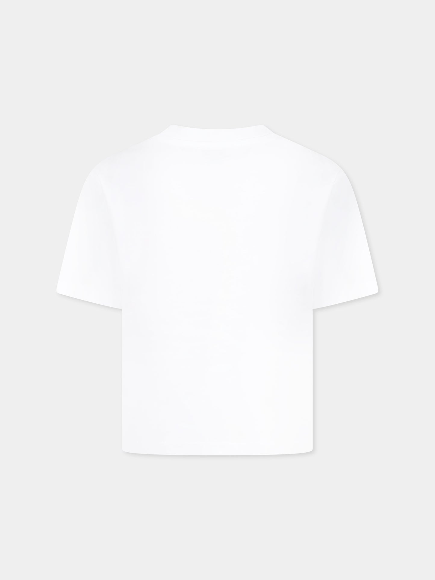 T-shirt bianca per bambina con fiore,Marc Jacobs,W60465 10P