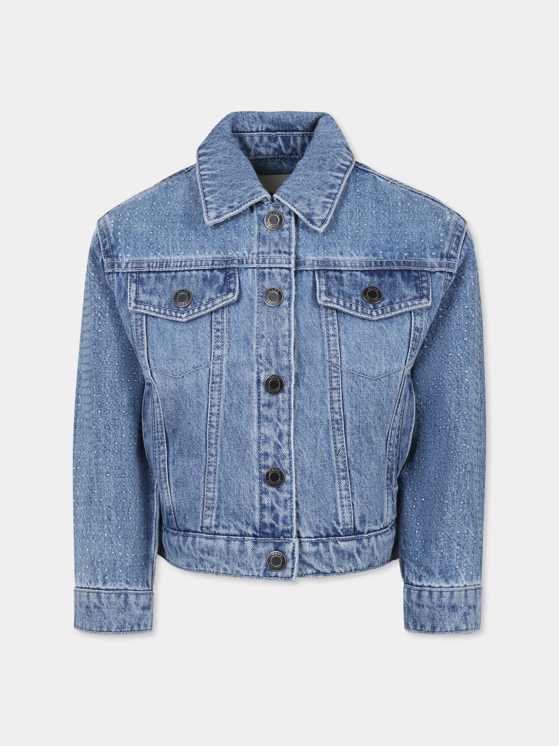 Giubbotto di jeans per bambina con paillettes,Marc Jacobs,W60425 Z10