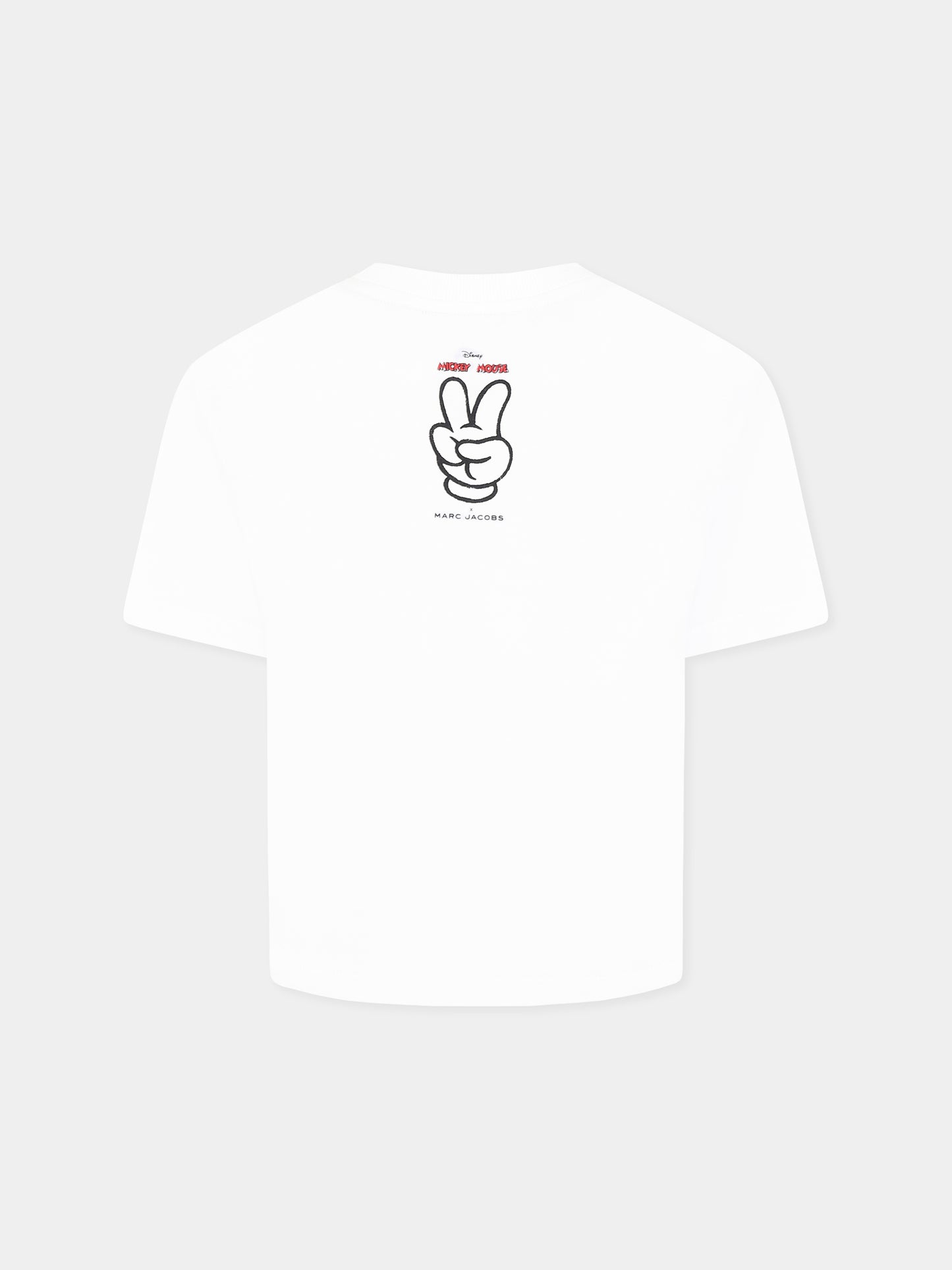 White t-shirt for girl with Micky Mouse