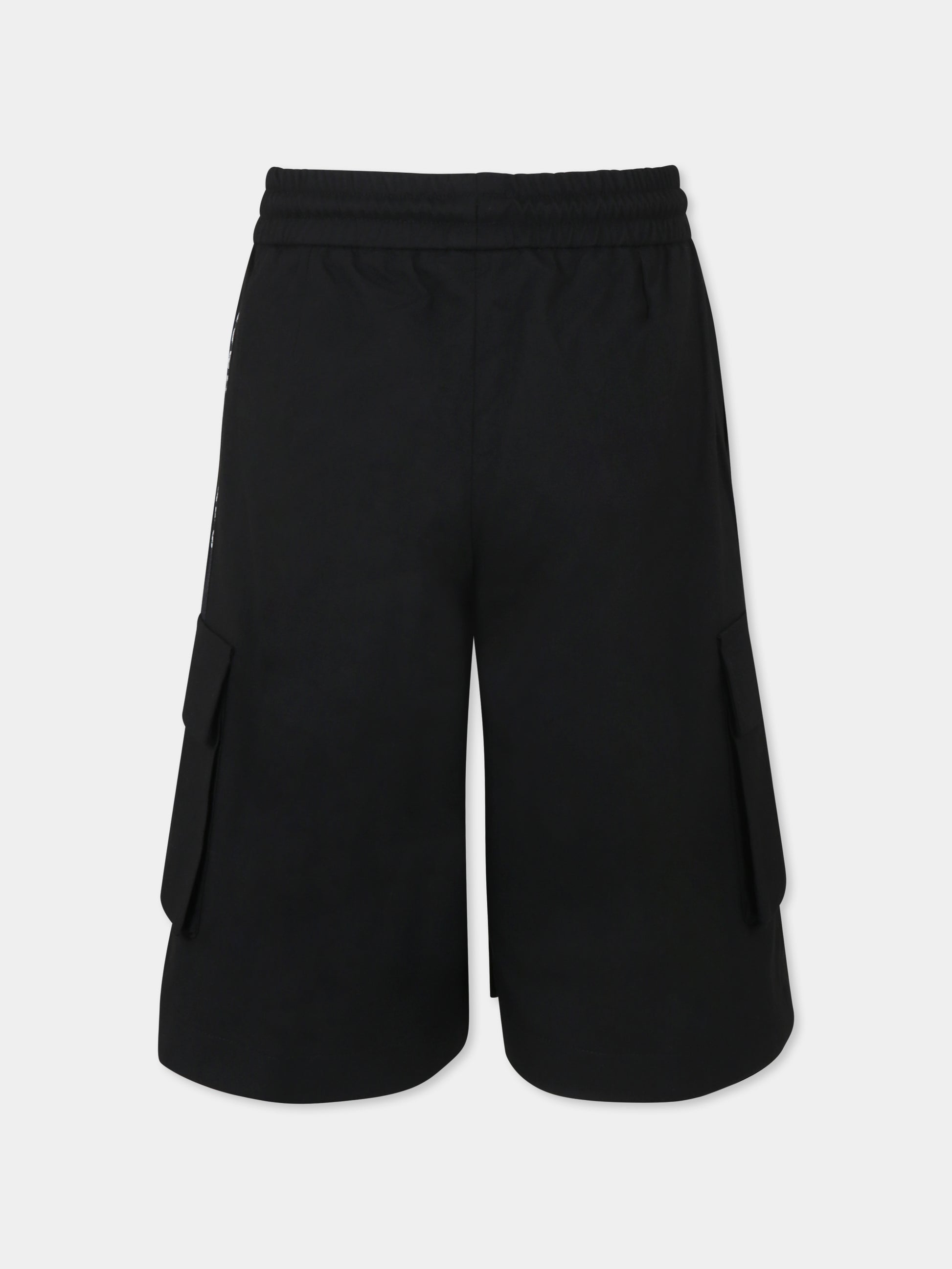 Shorts neri per bambino con logo,Marc Jacobs,W60493 09B