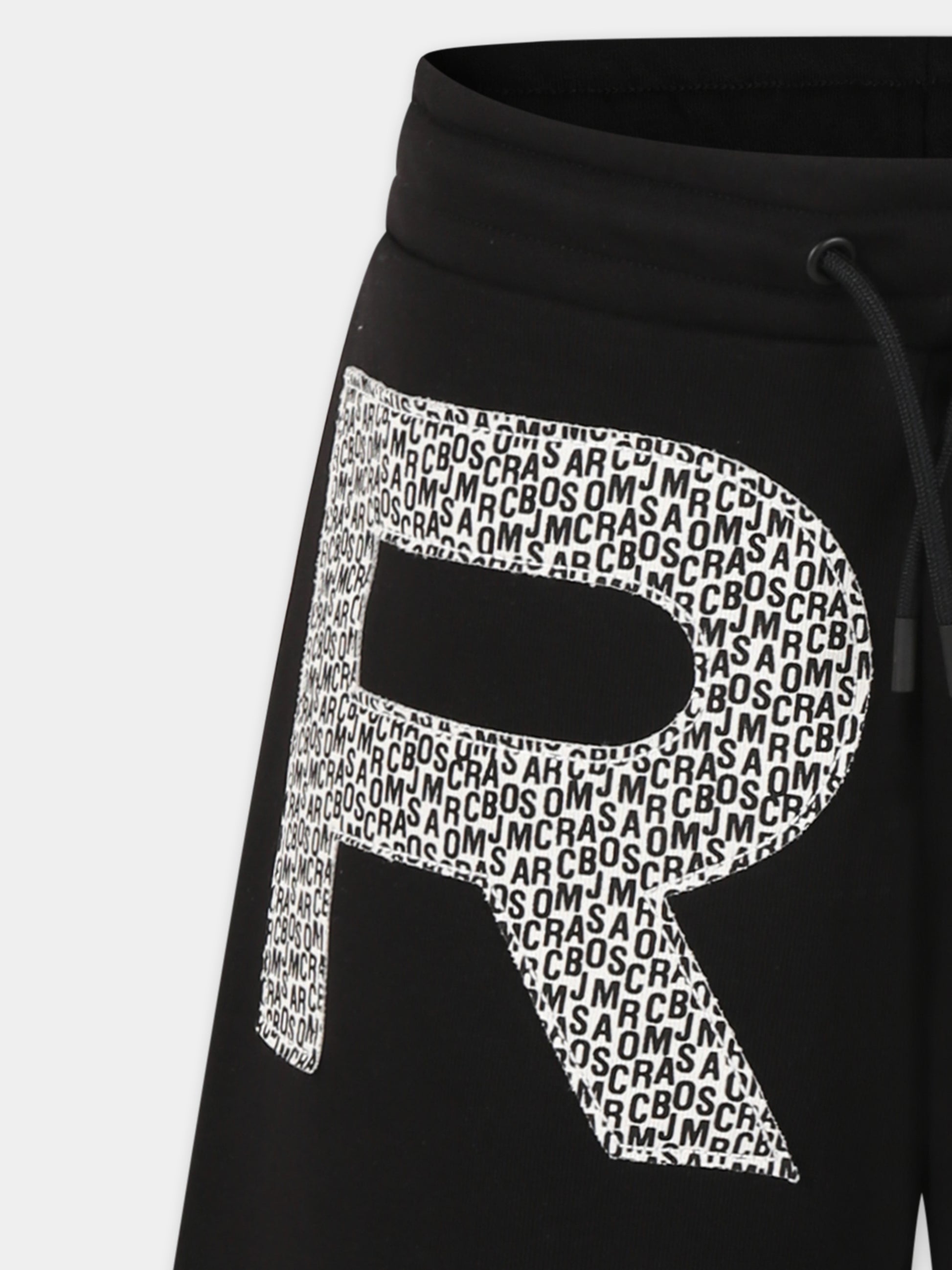 Shorts neri per bambino con logo,Marc Jacobs,W60483 09B