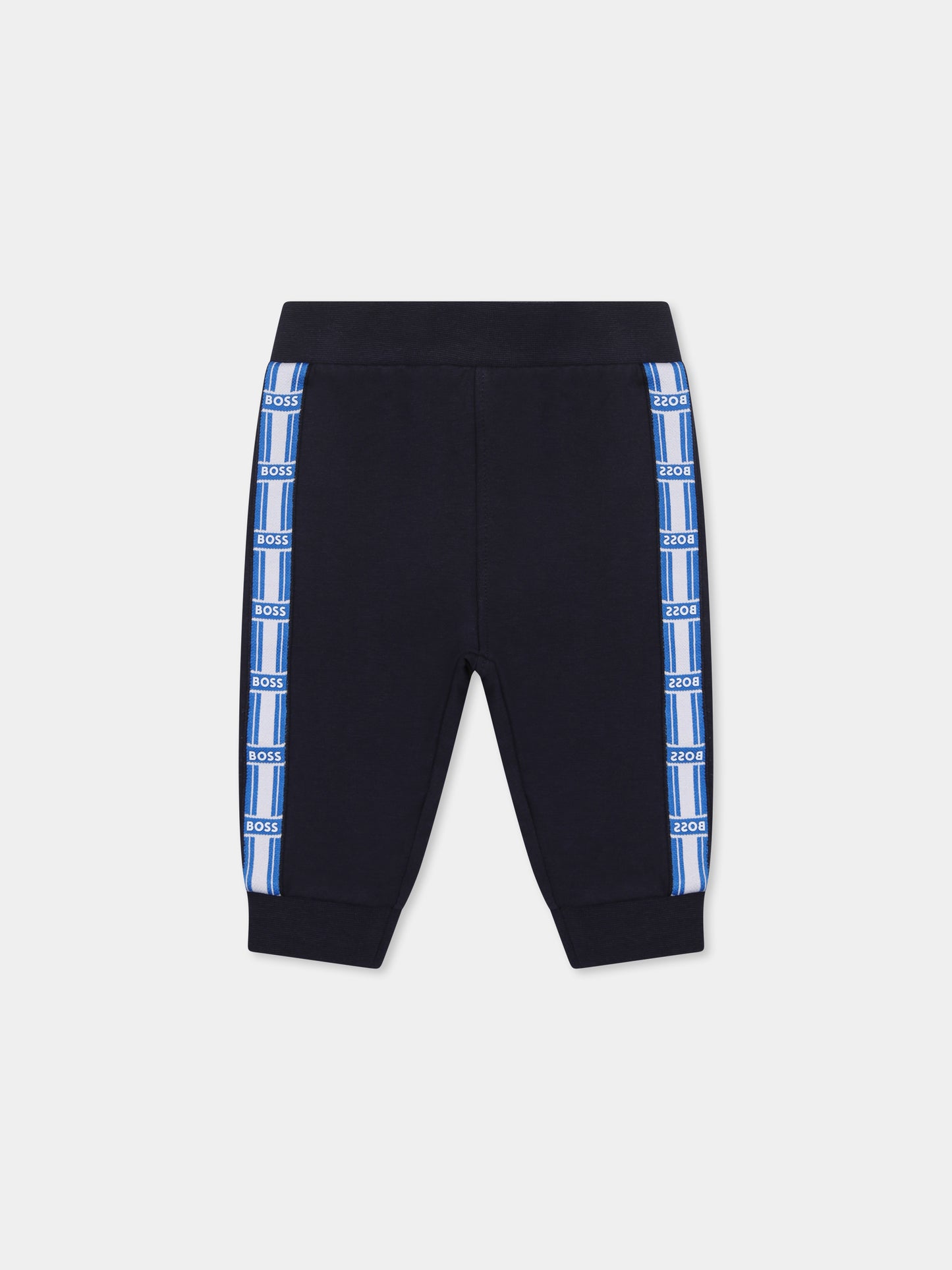 Completo blu per neonato con logo,Boss,J52209 849