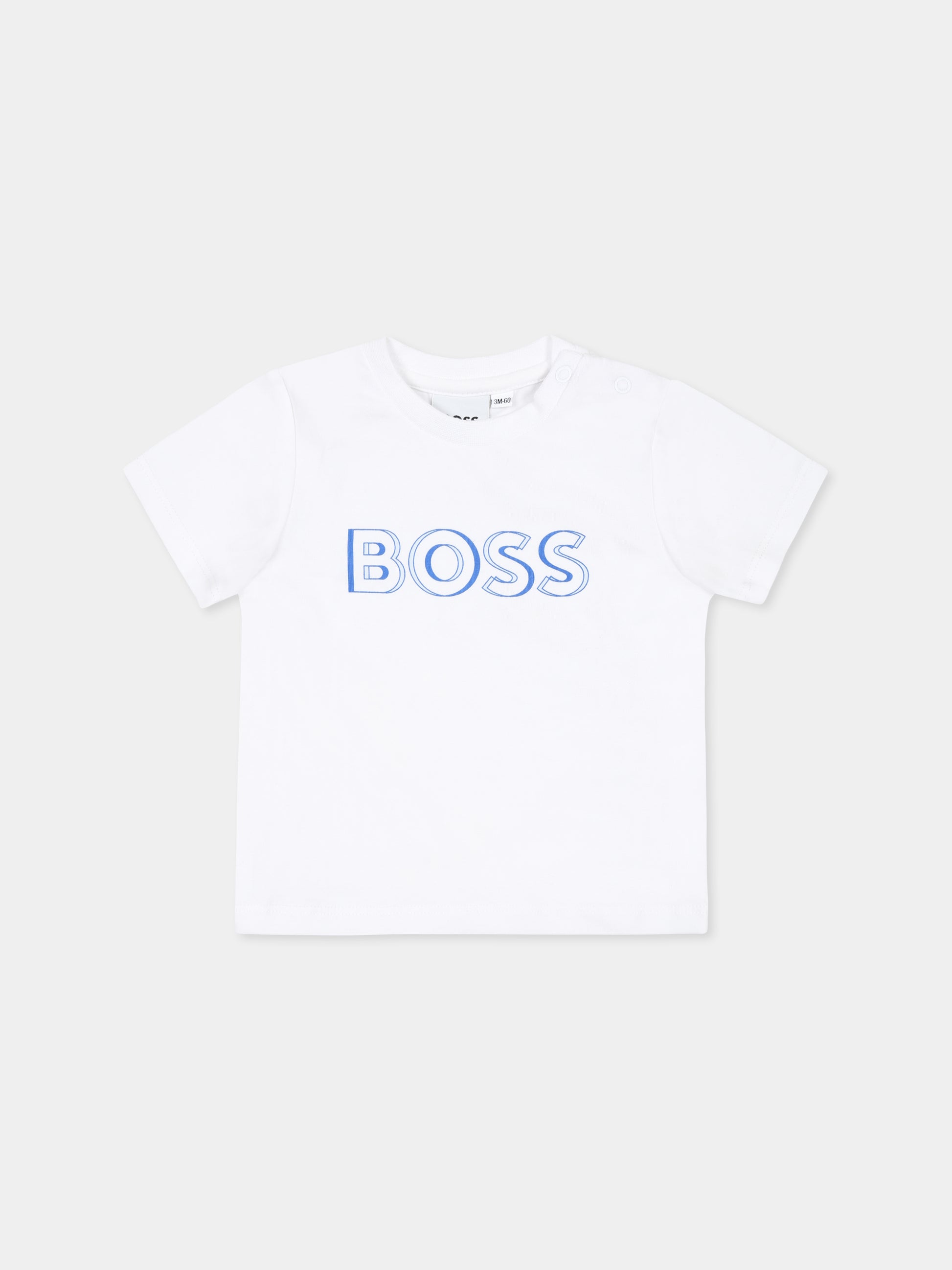 Completo blu per neonato con logo,Boss,J52209 849