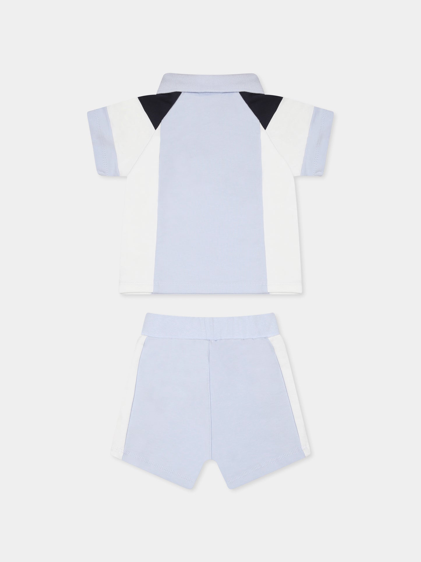 Completo celeste per neonato con logo,Boss,J52211 771