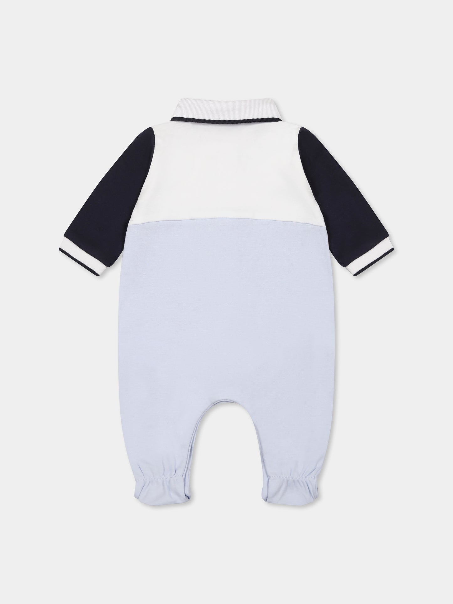 Tutina celeste per neonato con logo,Boss,J52200 771