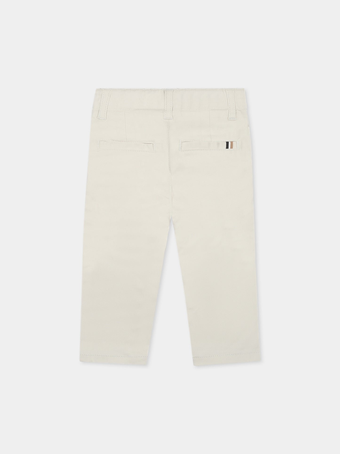 Beige trousers for baby boy
