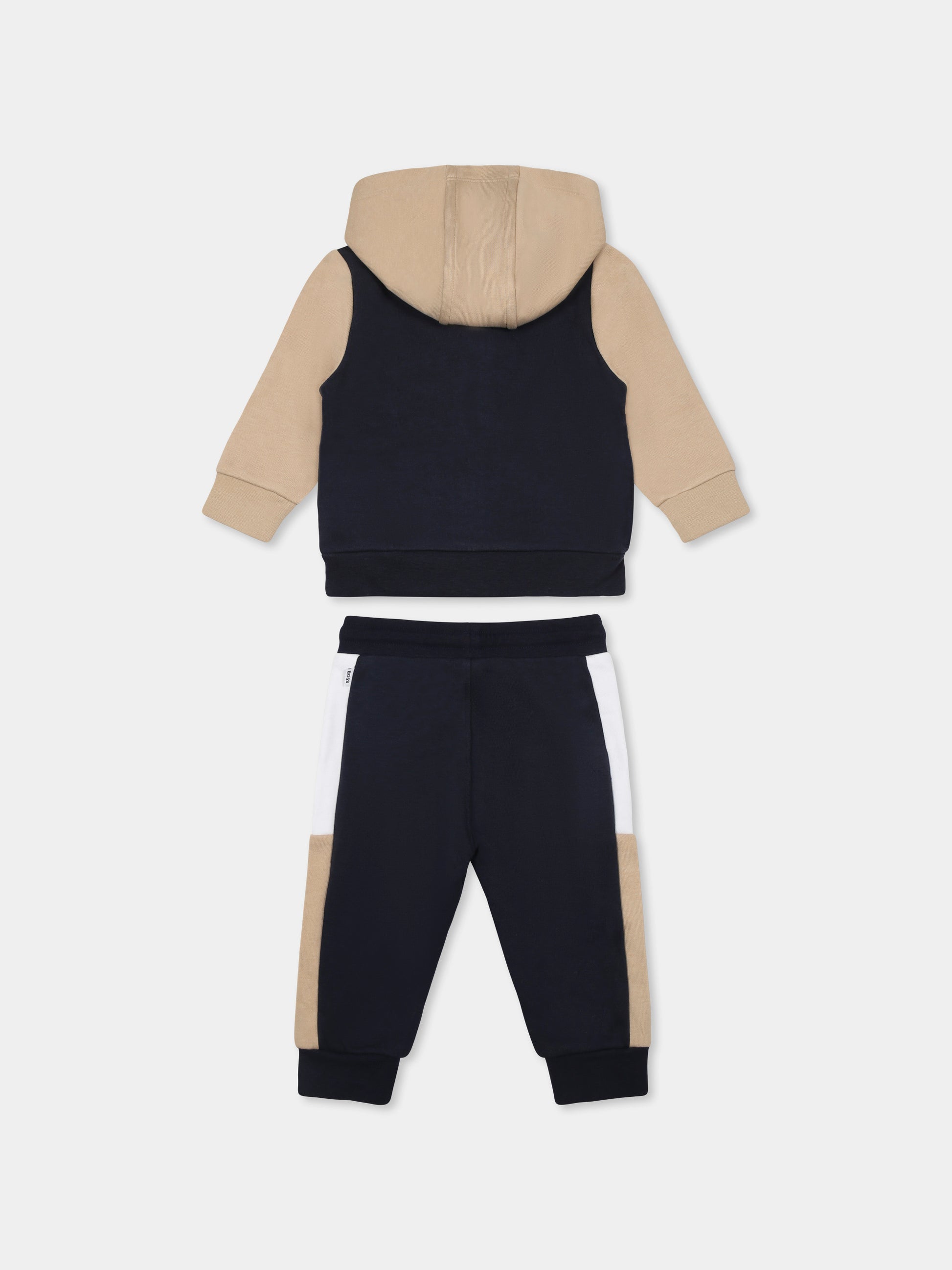 Completo blu per neonato con logo,Boss,J52129 849