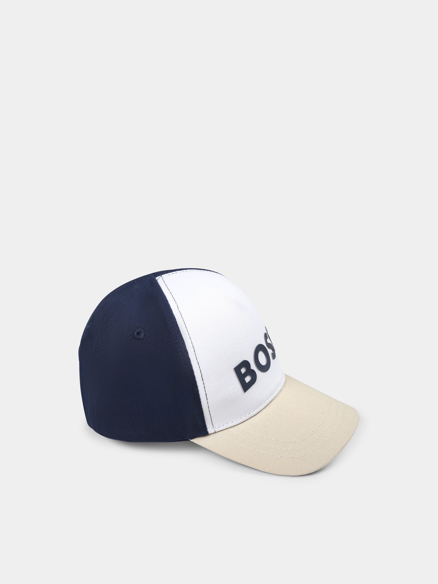 Cappello multicolor per neonato con logo,Boss,J51696 10P