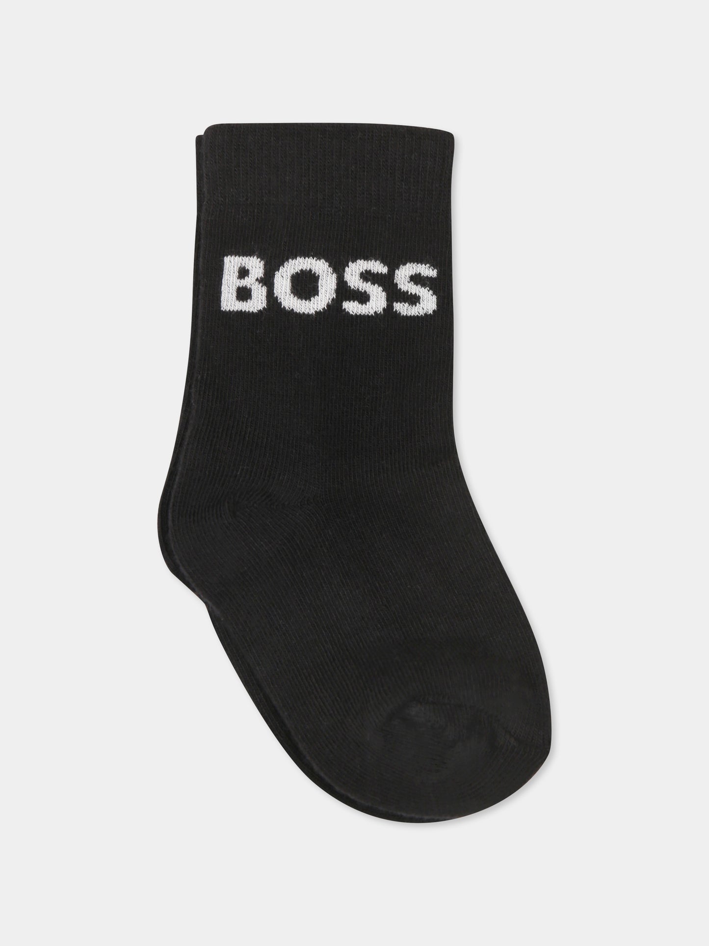 Set calzini multicolor per bambino con logo,Boss,J51745 09B