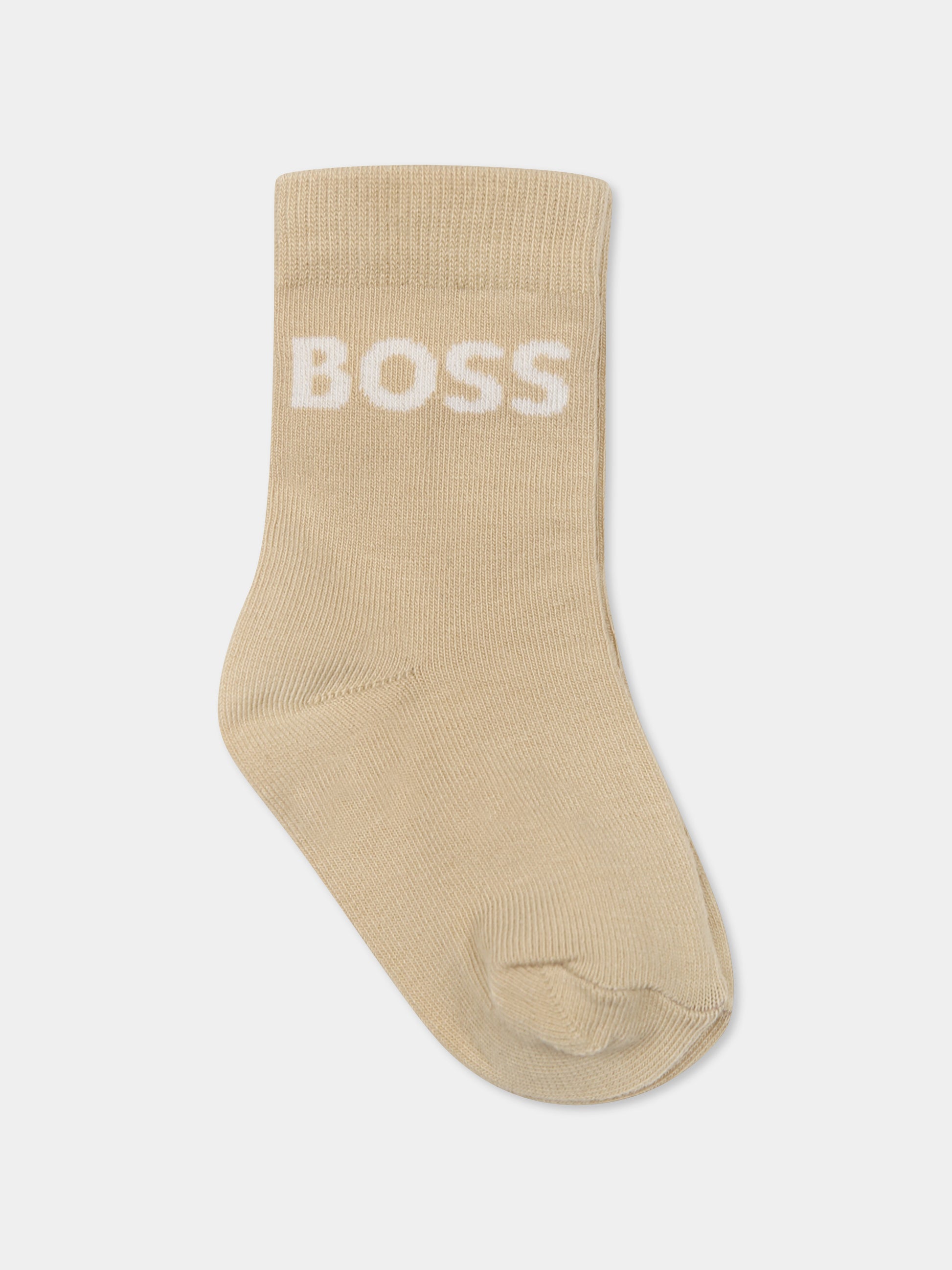 Set calzini multicolor per bambino con logo,Boss,J51745 09B