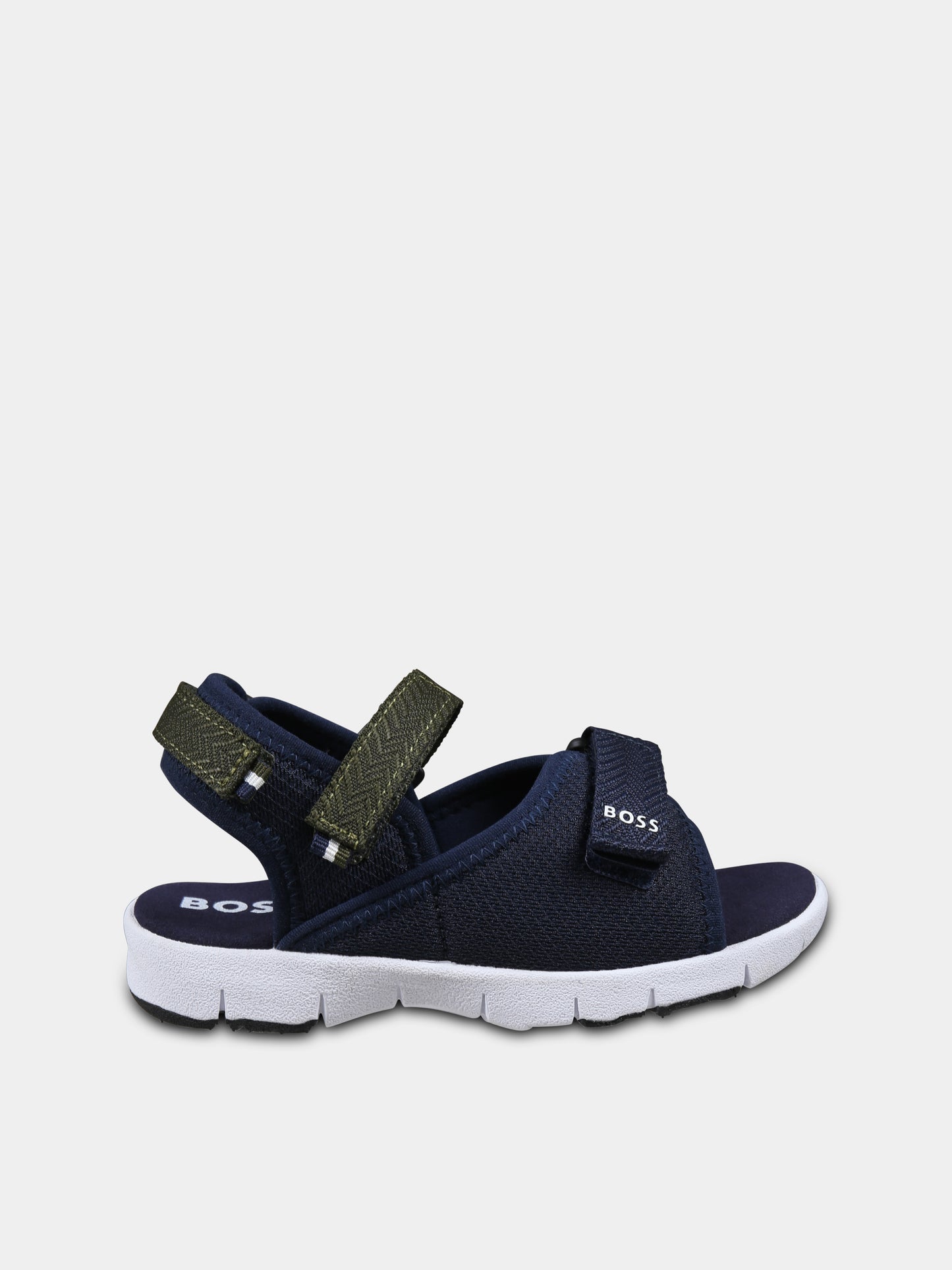 Sandali blu per bambino con logo,Boss,J52159 849