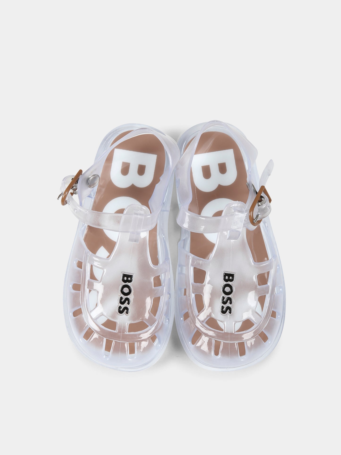 Ragnetti trasparenti per bambino con logo,Boss,J52164 Z42