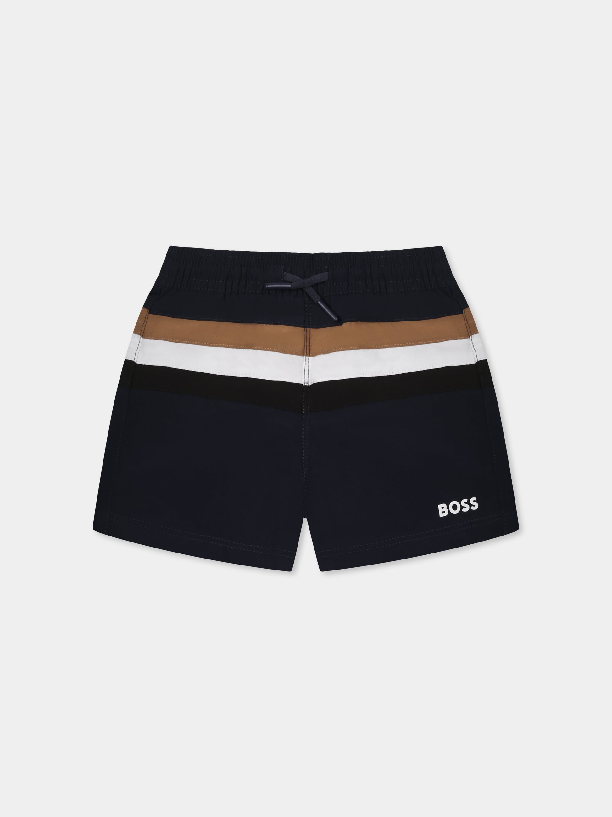 Boxer mare blu per neonato con logo,Boss,J52066 849