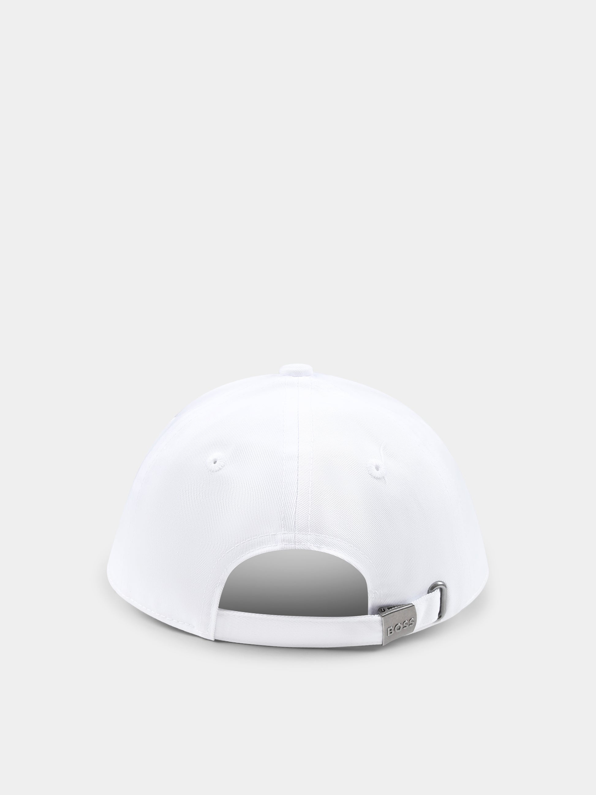 Cappello bianco per bambino con logo,Boss,J51691 10P