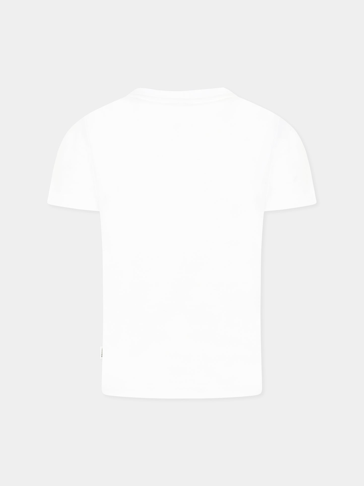 T-shirt bianca per bambino con logo,Boss,J52035 10P